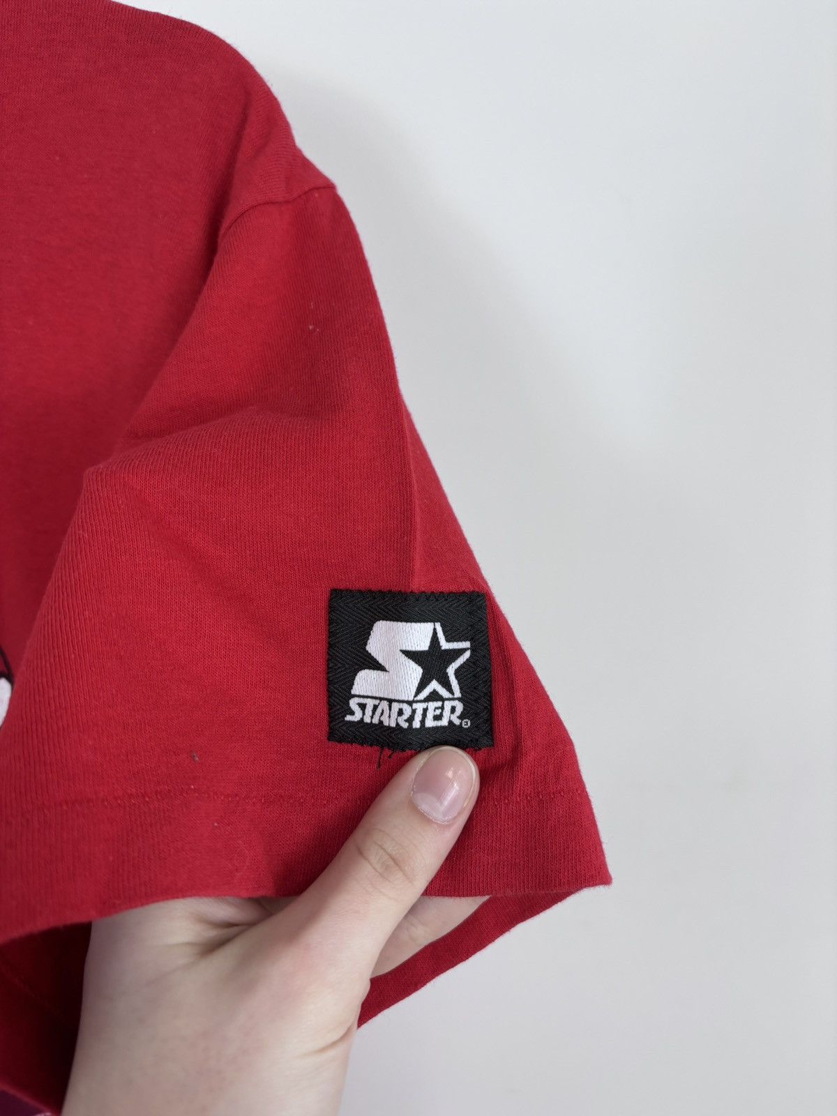Starter Vintage 1990s Starter Chicago Bulls NBA Single Stitch Tee Size US M / EU 48-50 / 2 - 12 Thumbnail