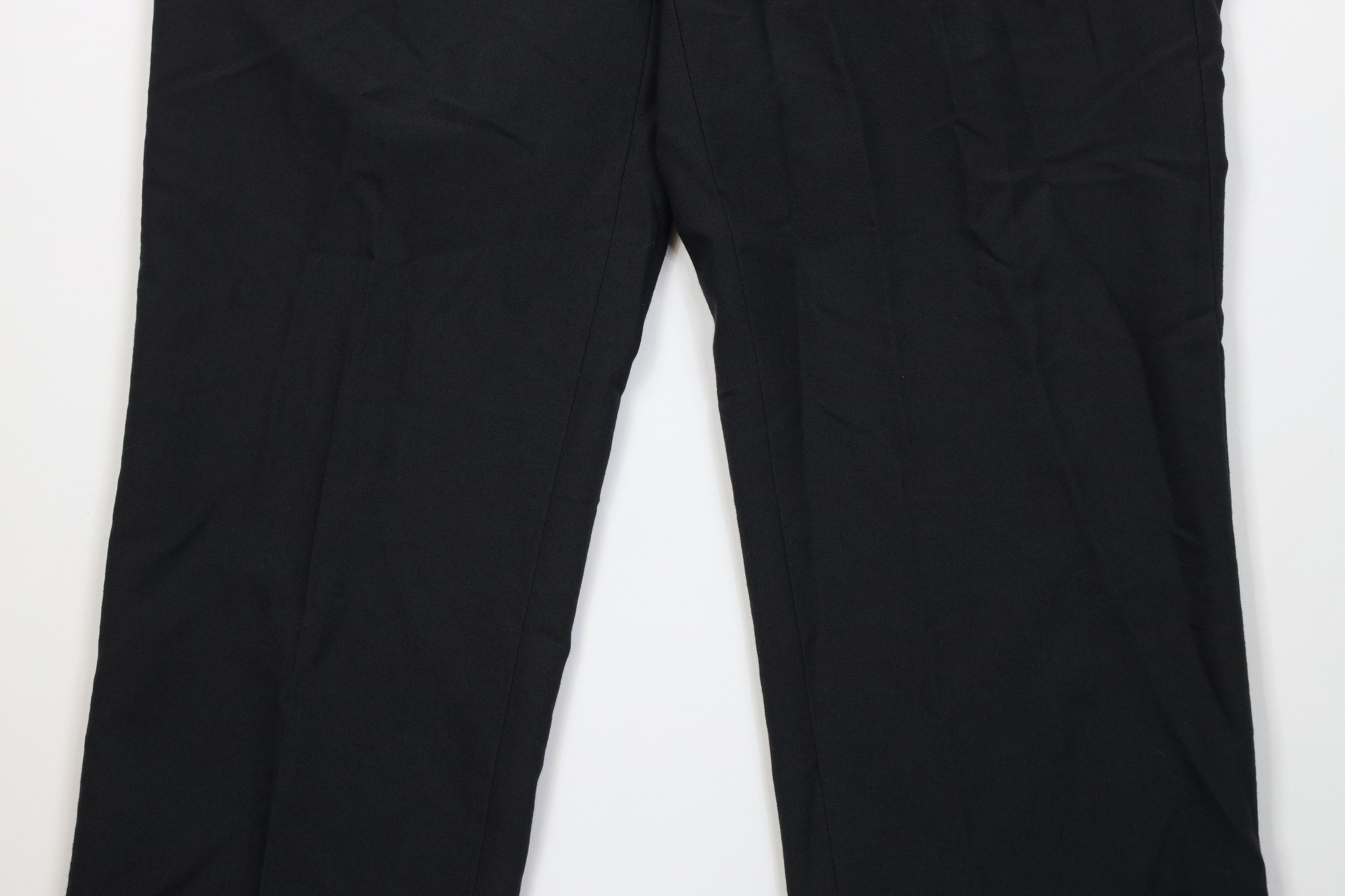 Vintage Vintage 70s Streetwear Knit Wide Leg Chino Pants Black USA Size US 36 / EU 52 - 3 Thumbnail