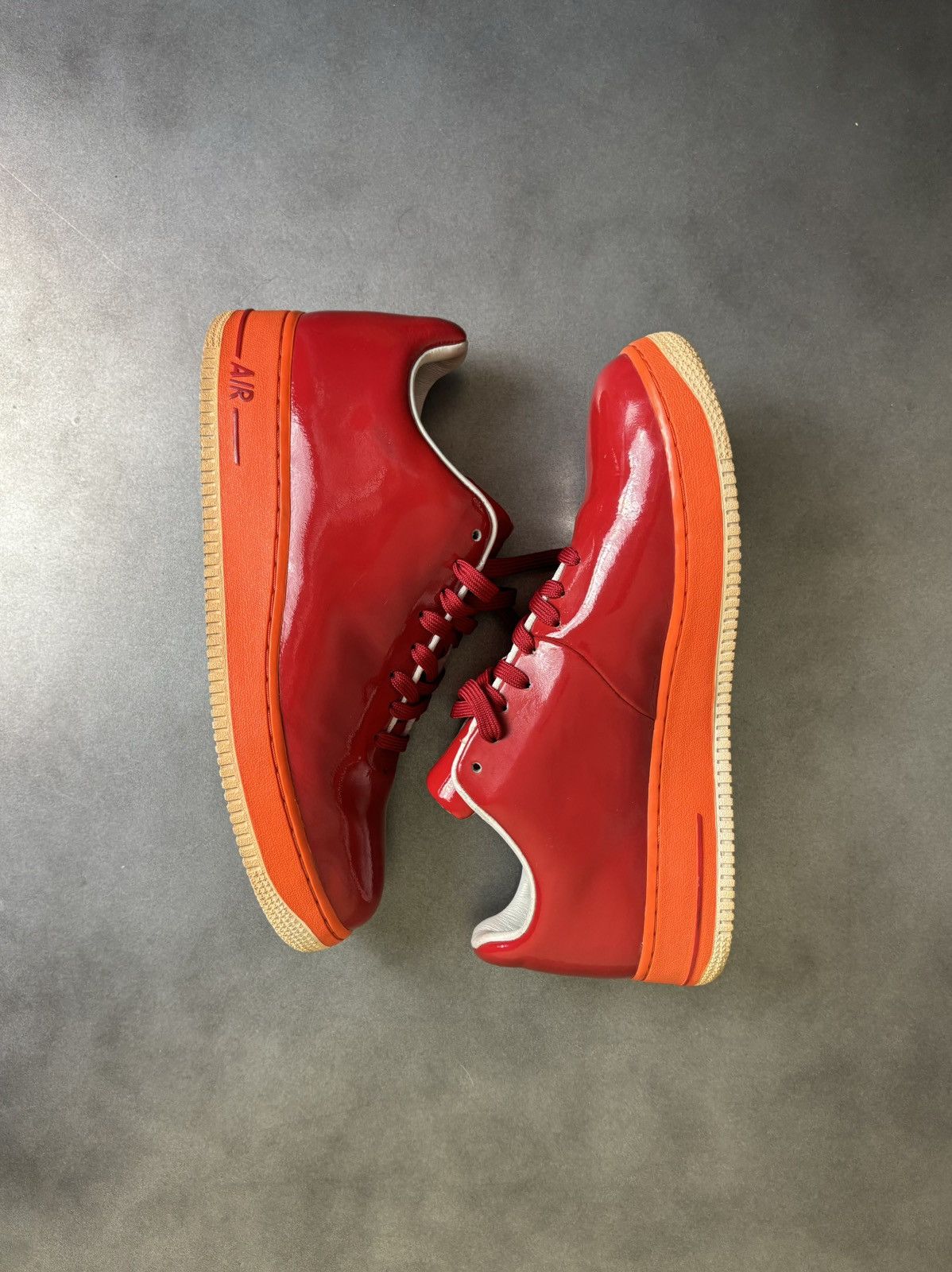 Nike × Supreme × Vintage 2006 Nike Air Force 1 Supreme Seamless Patent Leather VNTG Size US 10 / EU 43 - 2 Thumbnail