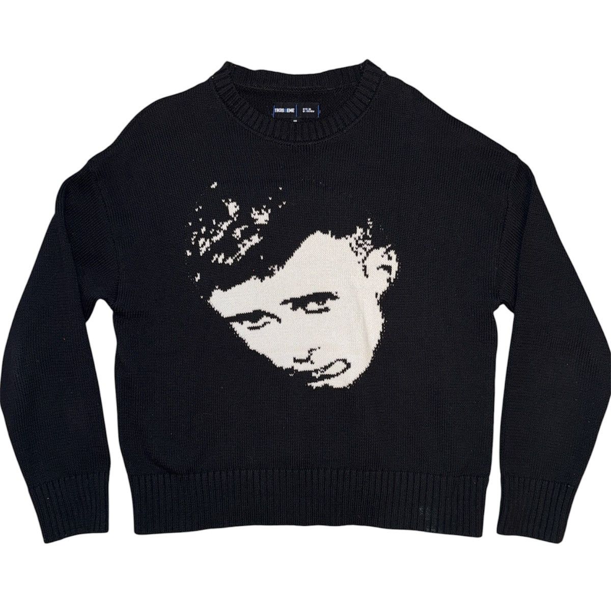 Vintage Lou Reed Face Sweater Size US L / EU 52-54 / 3 - 1 Thumbnail
