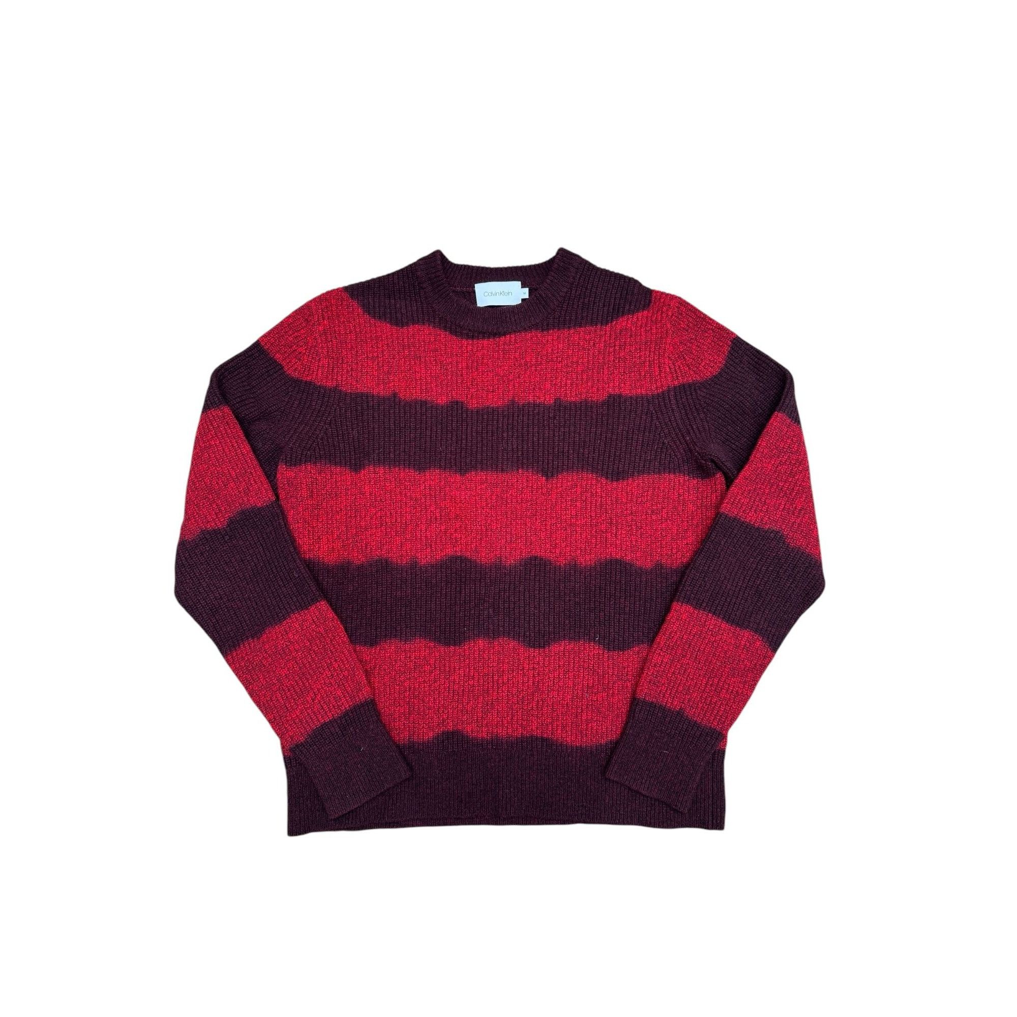 Calvin Klein Brown Red Wool Sweater Size US M / EU 48-50 / 2 - 1 Thumbnail