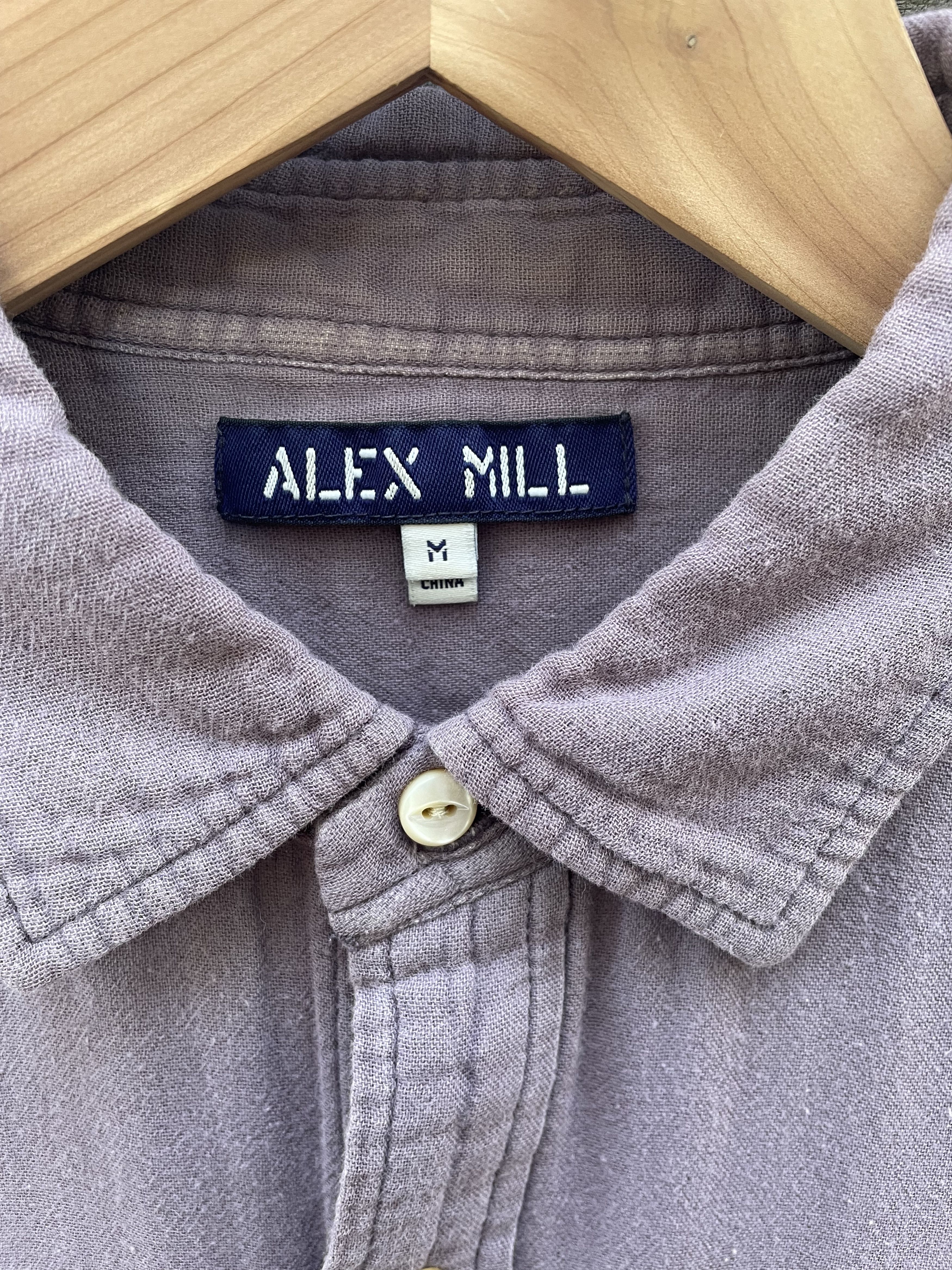 Alex Mill Double gauze lavender shirt Size US M / EU 48-50 / 2 - 3 Thumbnail
