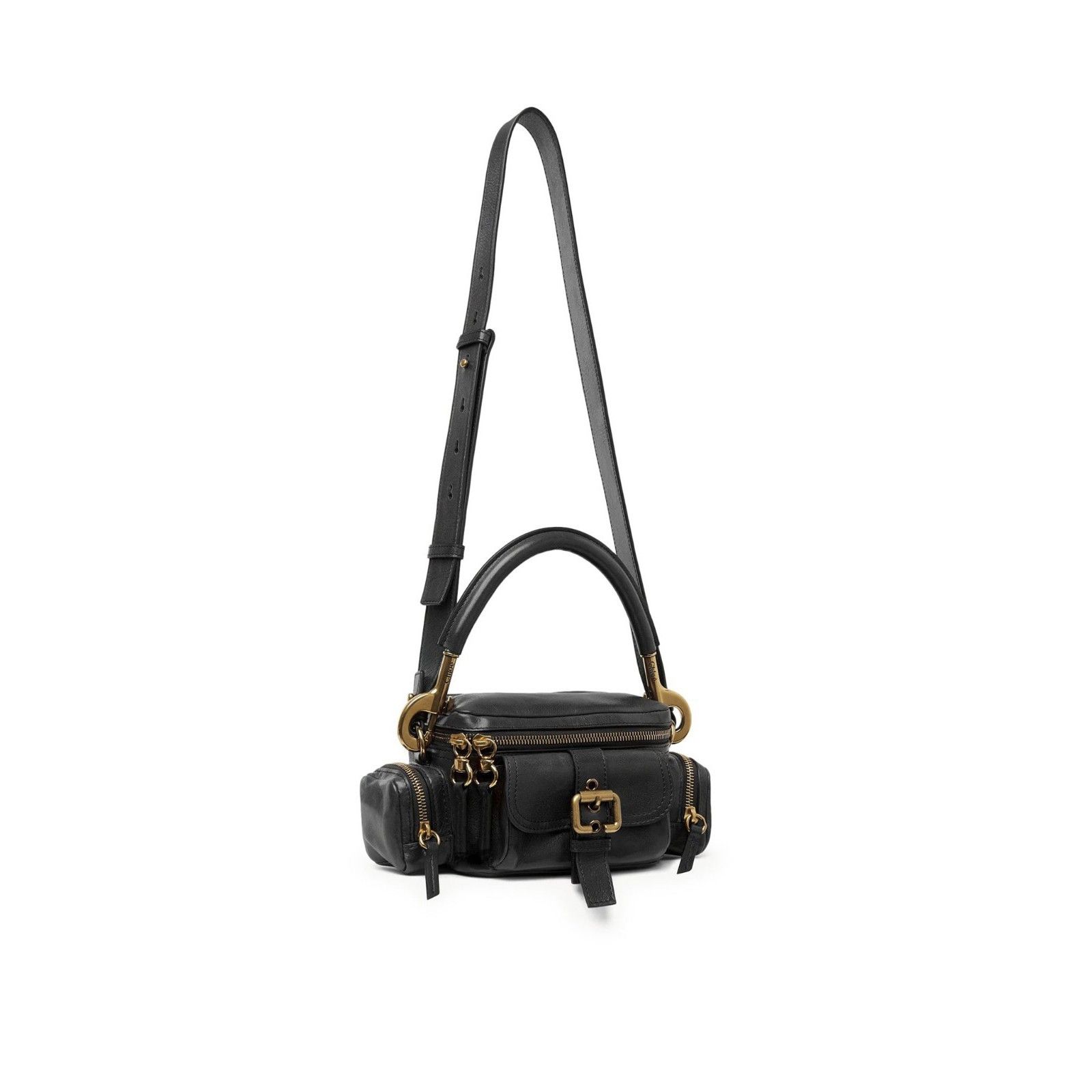 Chloe Chloe Small Camera Black Shiny Leather Shoulder Bag New & Au Size ONE SIZE - 2 Thumbnail