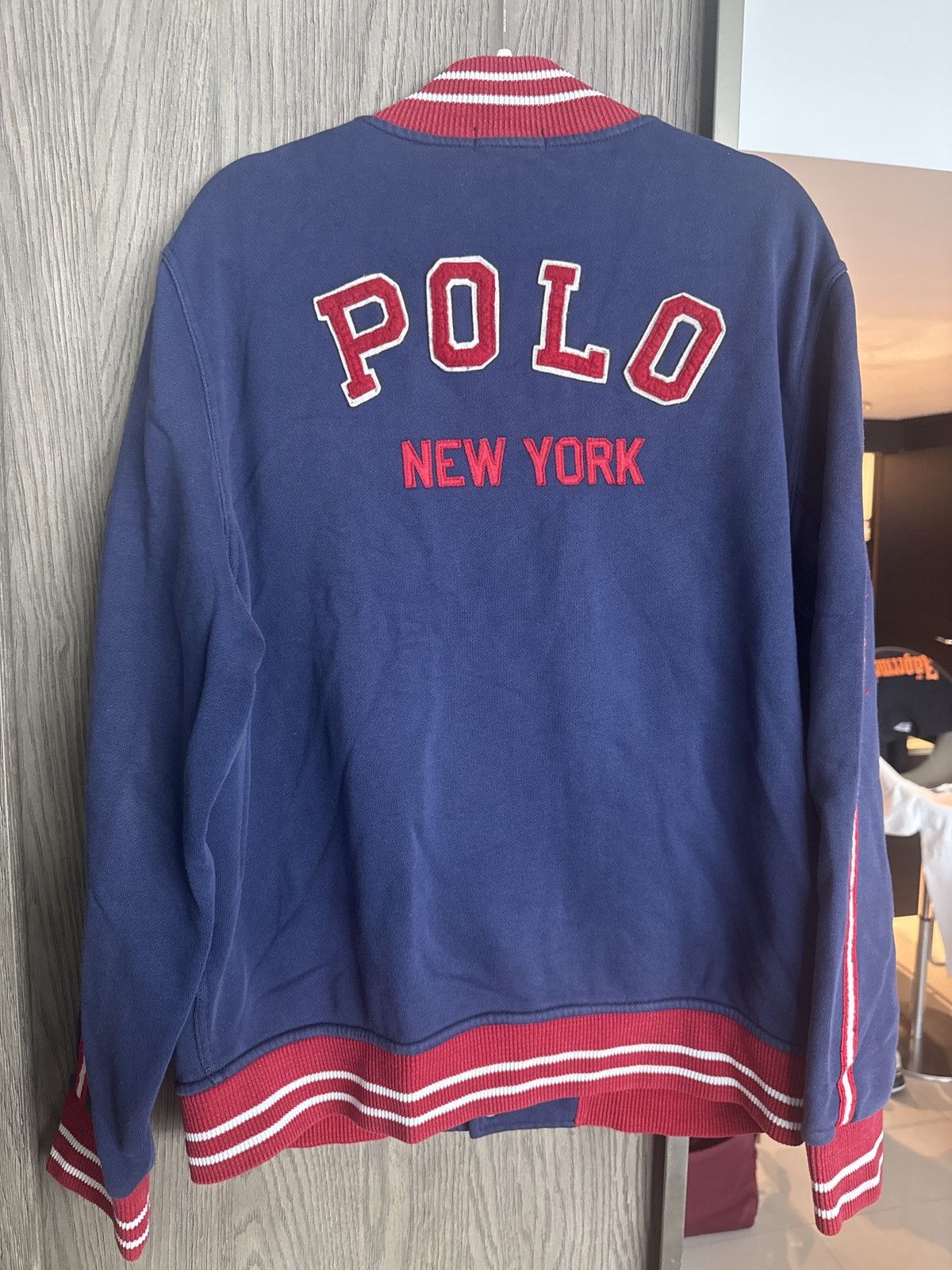 Polo Ralph Lauren Polo Ralph Lauren New York Football Varsity Jacket Size US XL / EU 56 / 4 - 2 Thumbnail