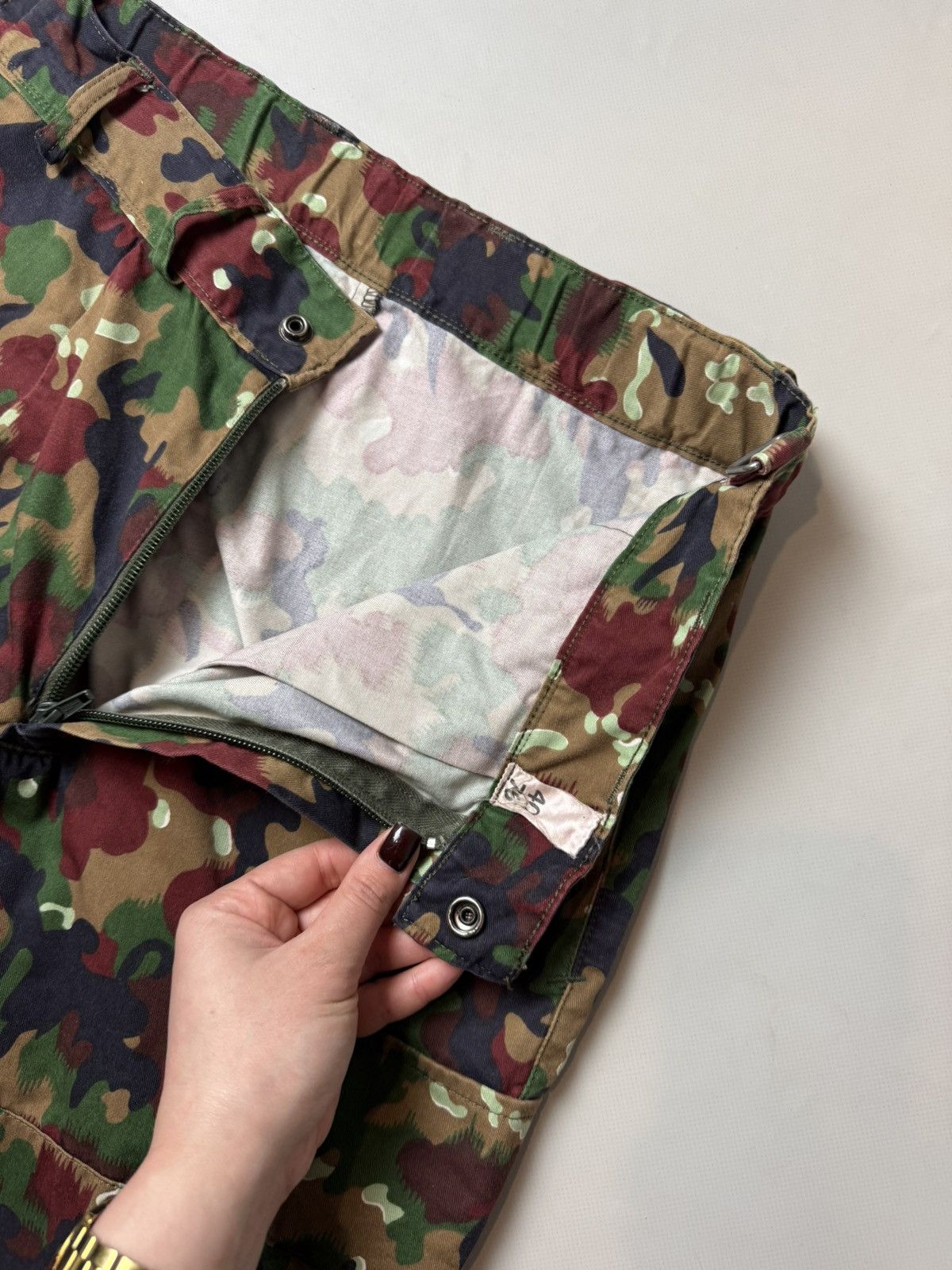 Vintage Military Swiss Army Alpenflage Camo M83 Cargo Pants Trousers Size US 30 / EU 46 - 12 Thumbnail