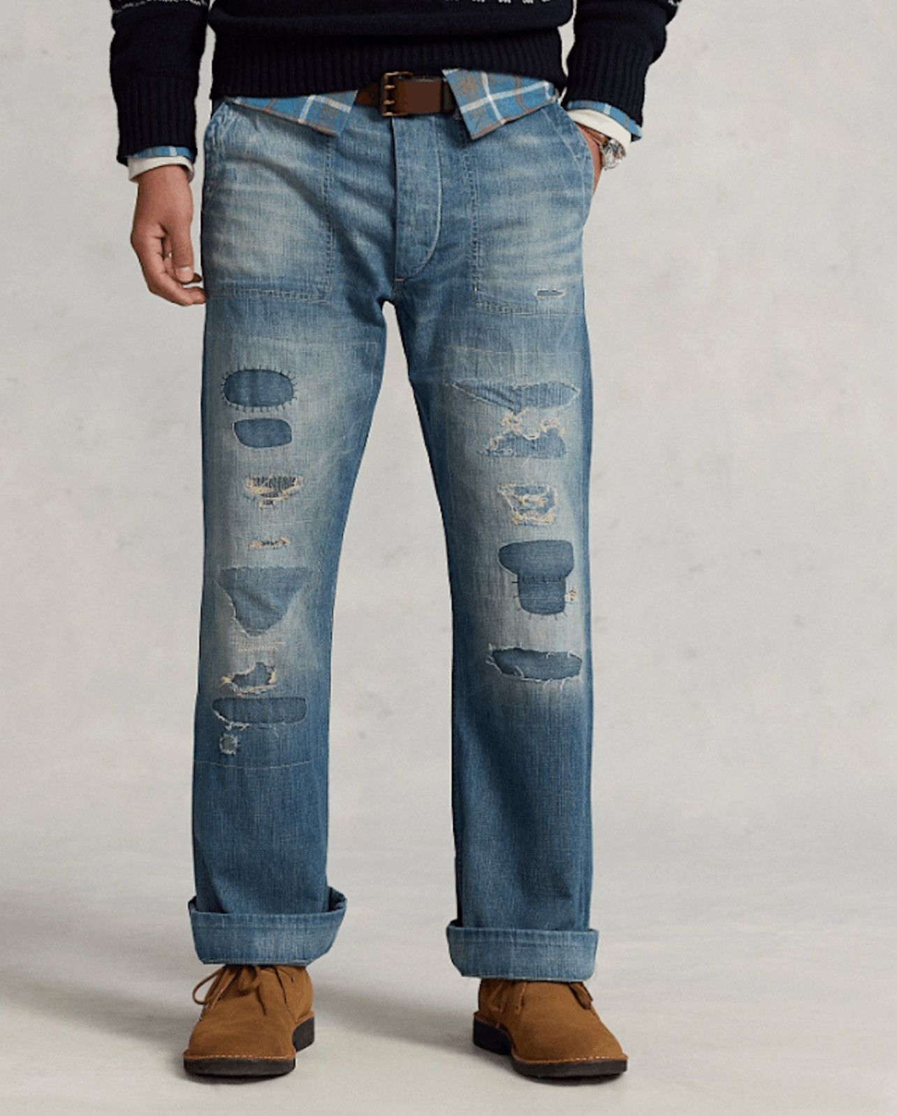 Polo Ralph Lauren Polo Ralph Lauren Relaxed Fit Distressed Carpenter Pants Size US 36 / EU 52 - 3 Thumbnail