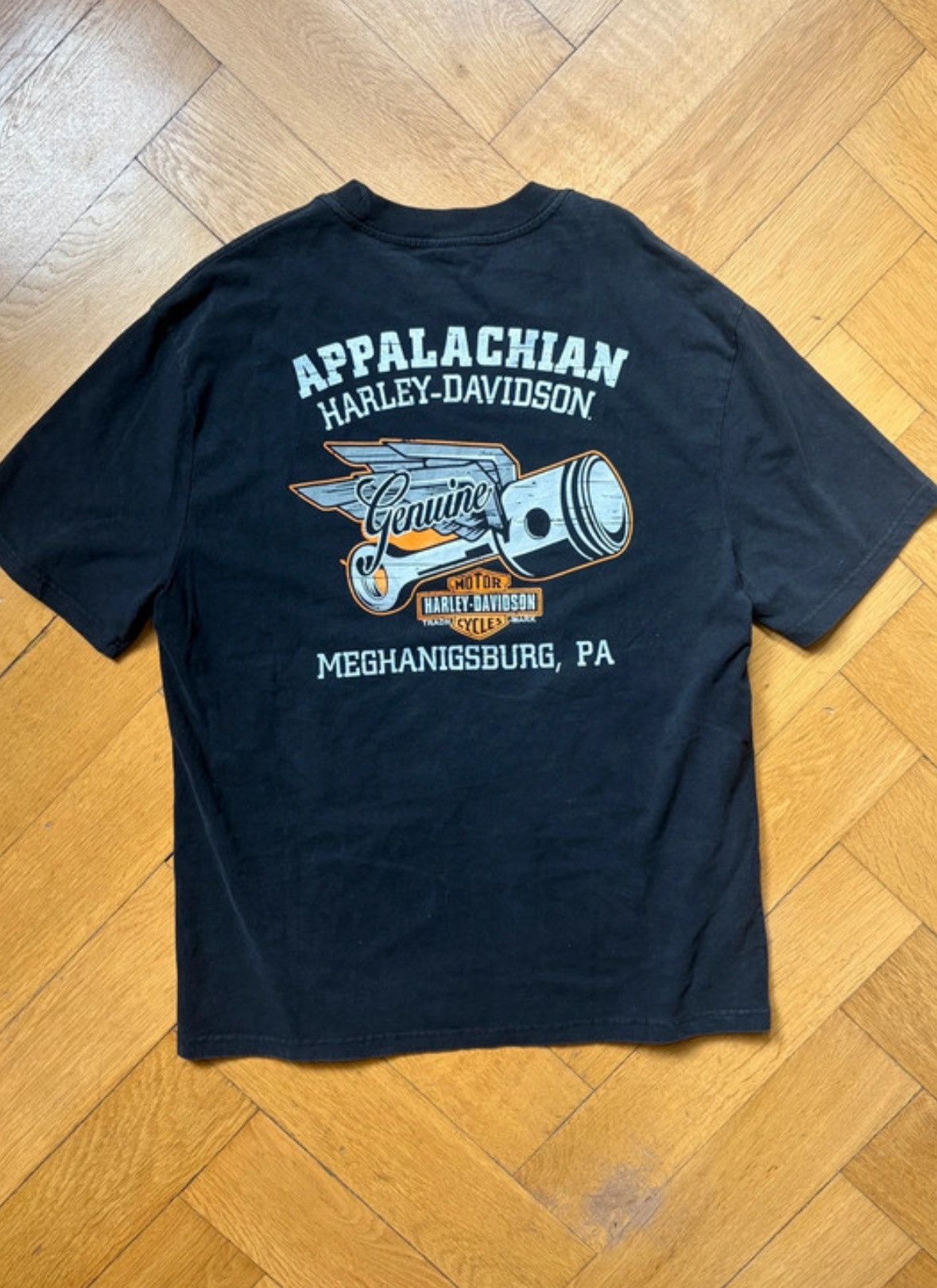 Harley Davidson Harley Davidson Motorcycle T-Shirt Apalachian PA Size US XL / EU 56 / 4 - 2 Thumbnail