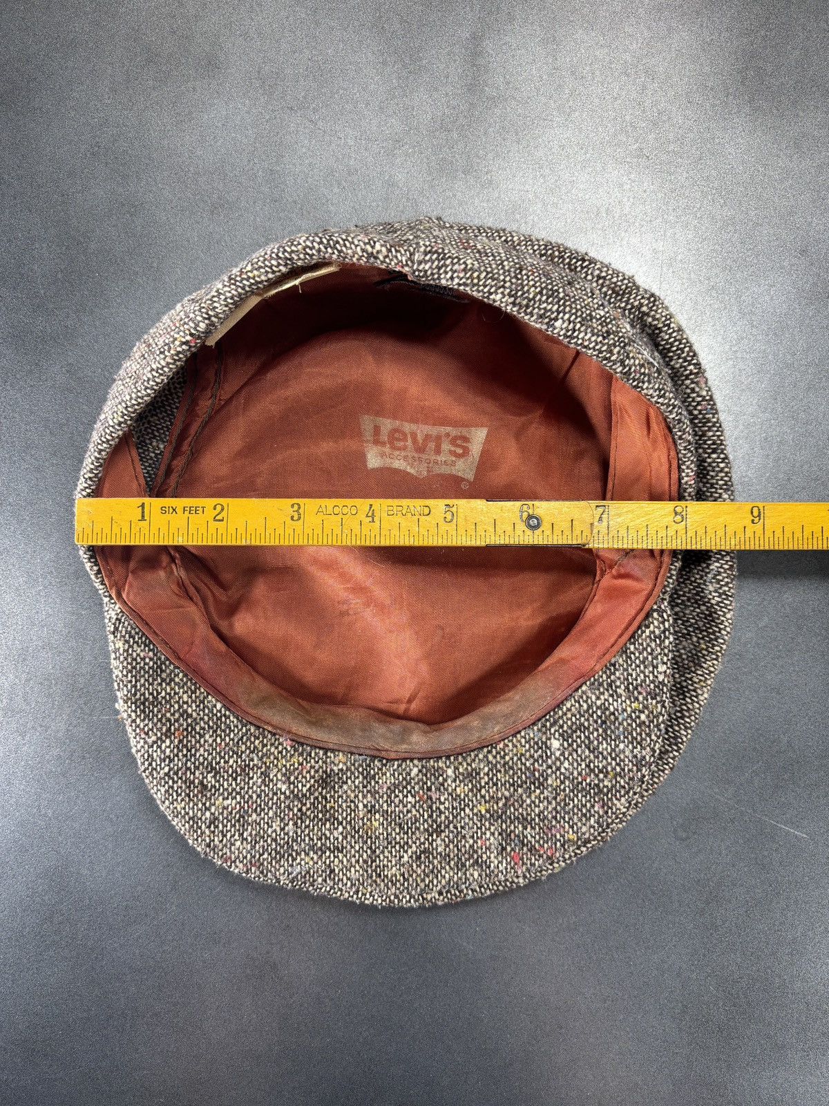 Levi's True Vintage Levi's Newsboy Cap Flatcap Wool Snap Hat Size ONE SIZE - 5 Thumbnail