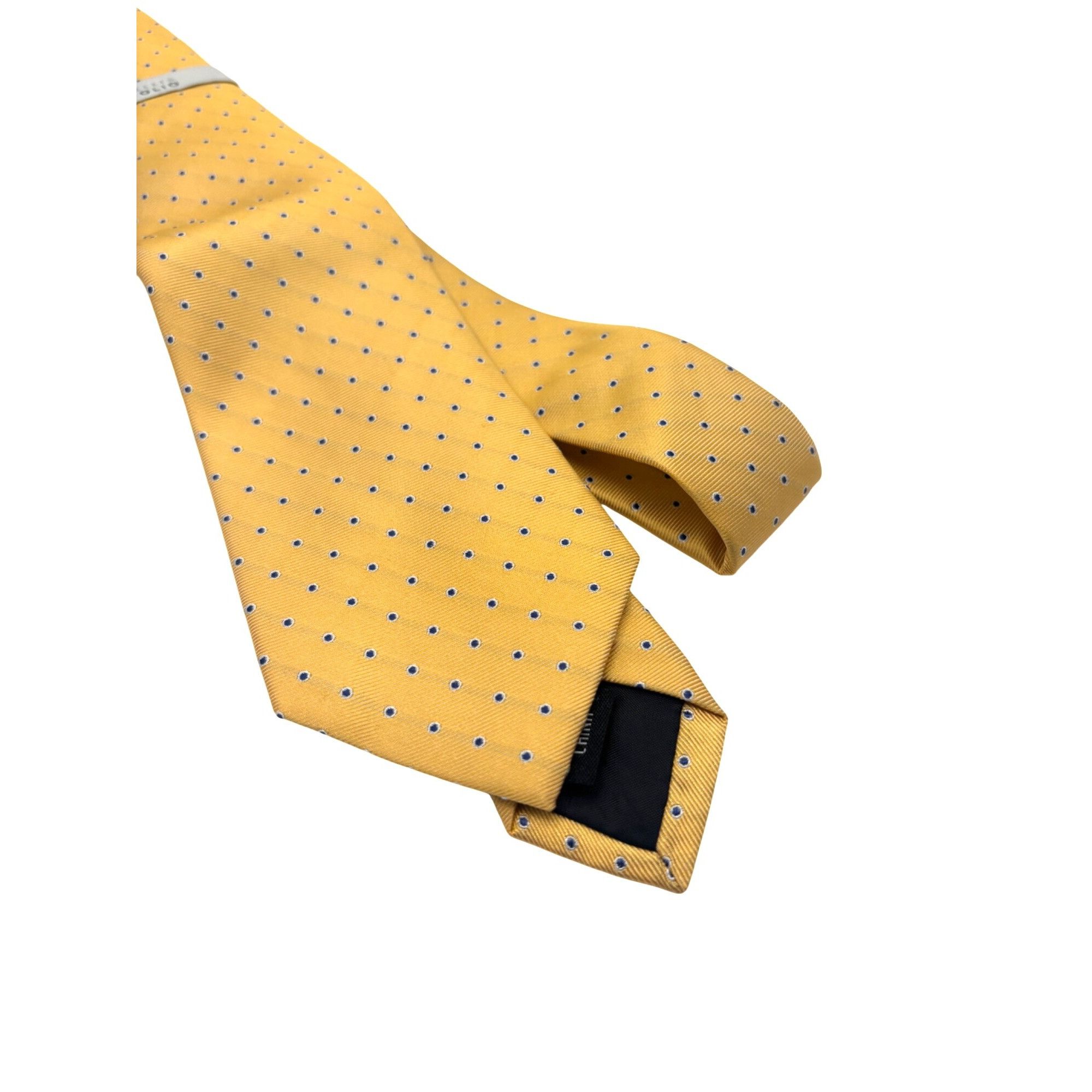 Perry Ellis Perry Ellis Portfolio Small Dot Men's Silk Tie,Yellow, OS Size ONE SIZE - 7 Thumbnail