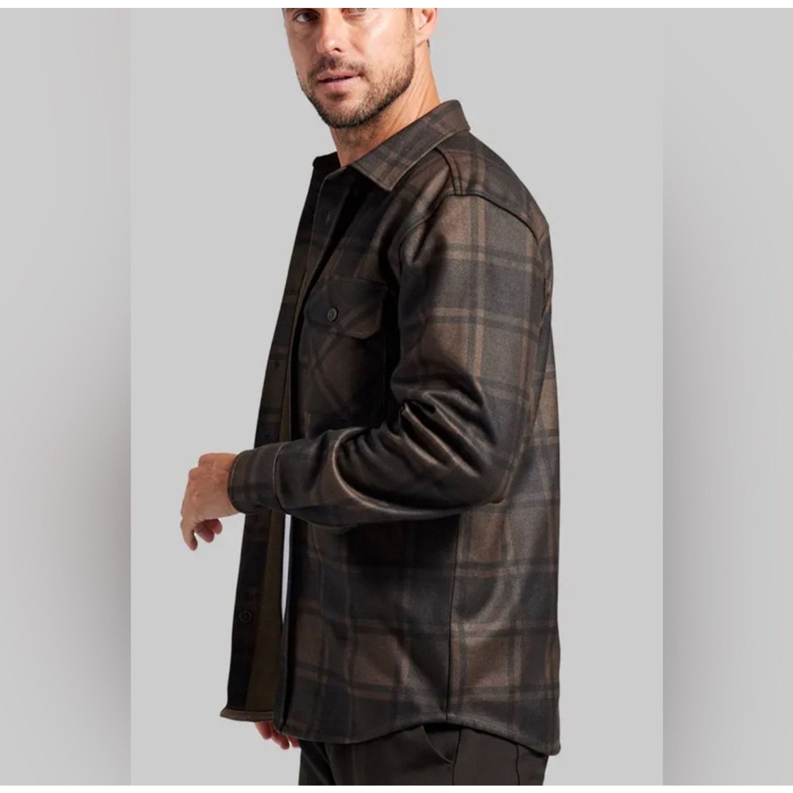 Other BYLT Premium Basics Plaid Coastal Overshirt Shacket Style Size US L / EU 52-54 / 3 - 2 Thumbnail