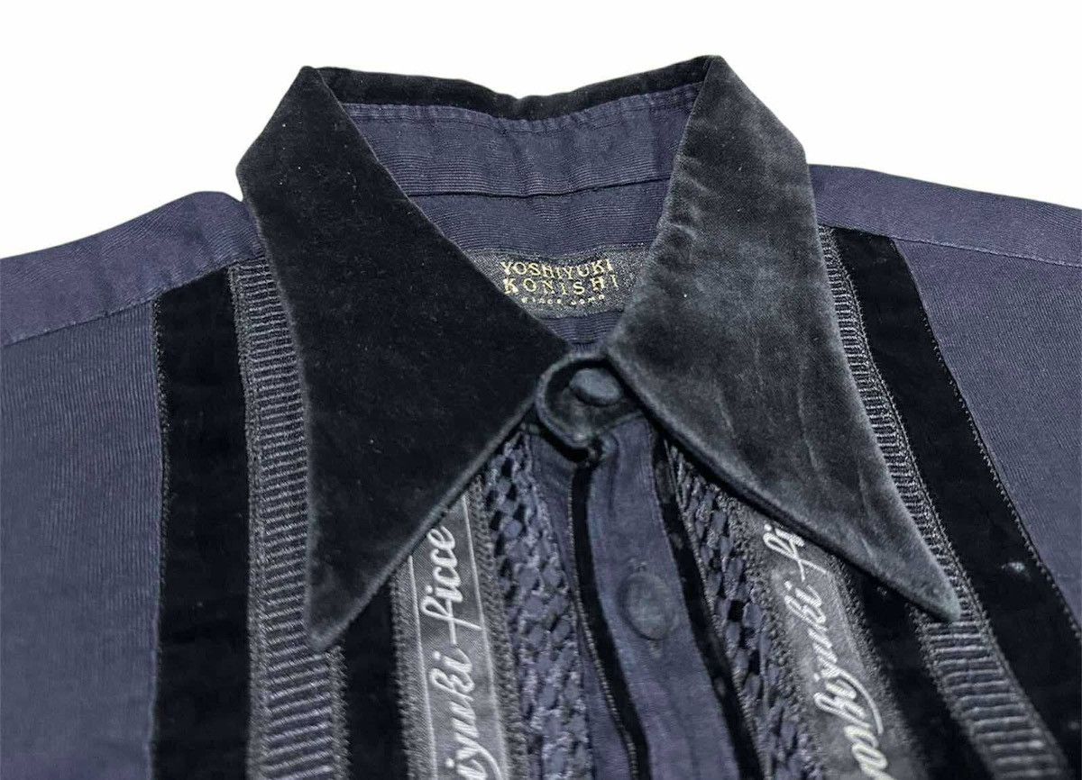 Yoshiyuki Konishi 🔥Rare Vintage Yoshiyuki Konishi Chinese Velvet Shirt Size US L / EU 52-54 / 3 - 5 Thumbnail
