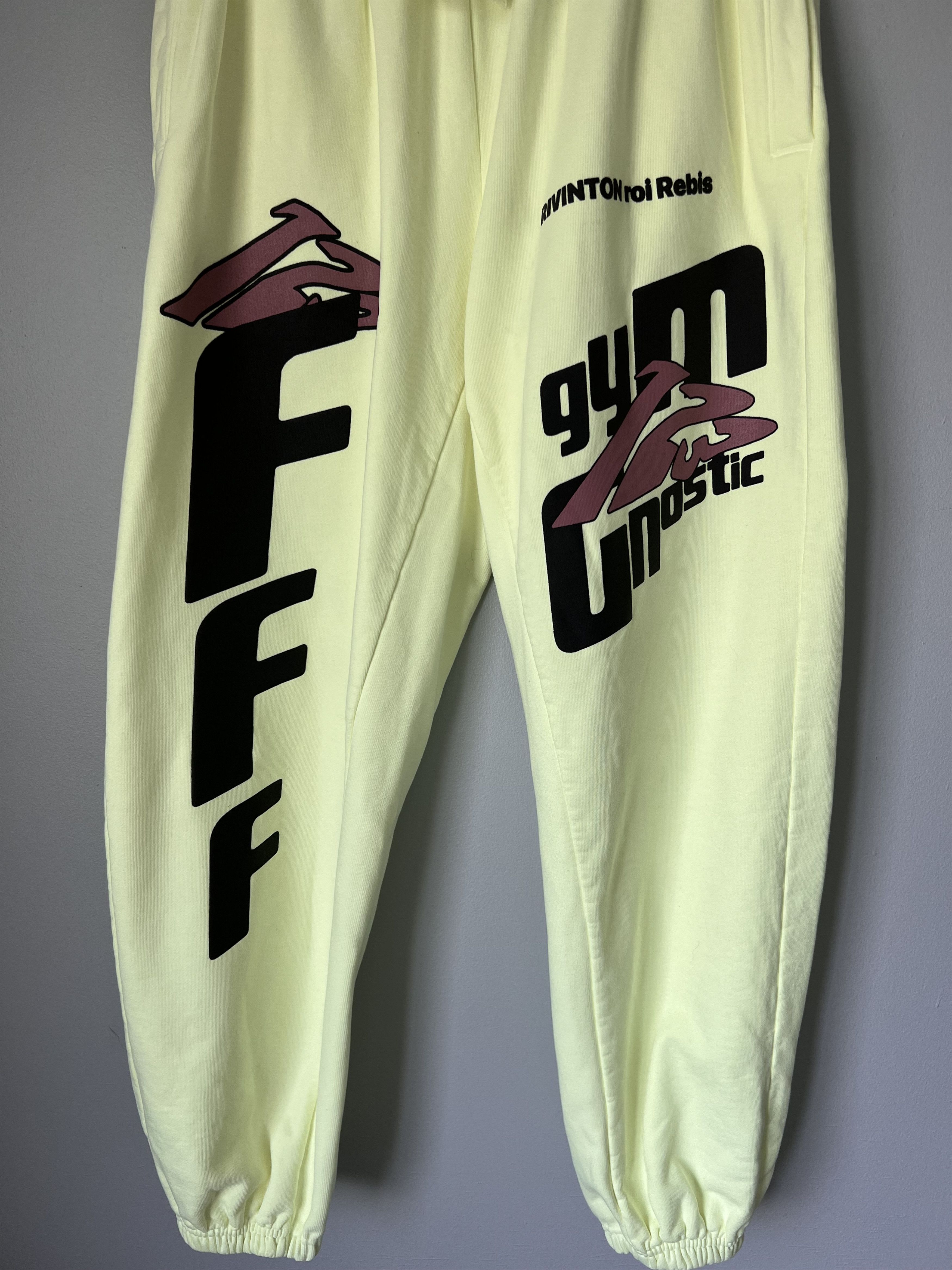 RRR-123 RRR123 Fasting For Faster Tapered Sweatpants in Neon Green Size US 34 / EU 50 - 3 Thumbnail