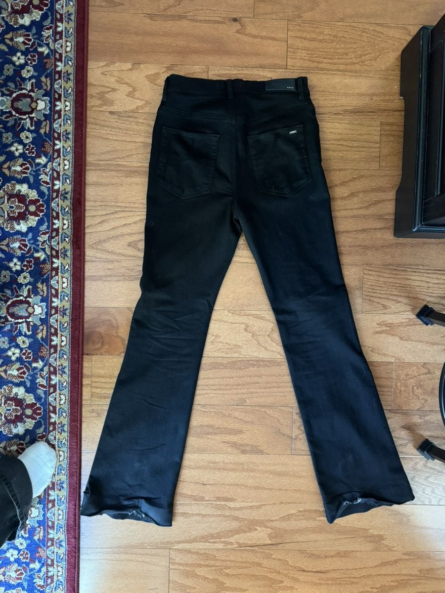 Amiri Amiri Black Kick Flare Stacked Jeans Size US 30 / EU 46 - 2 Thumbnail