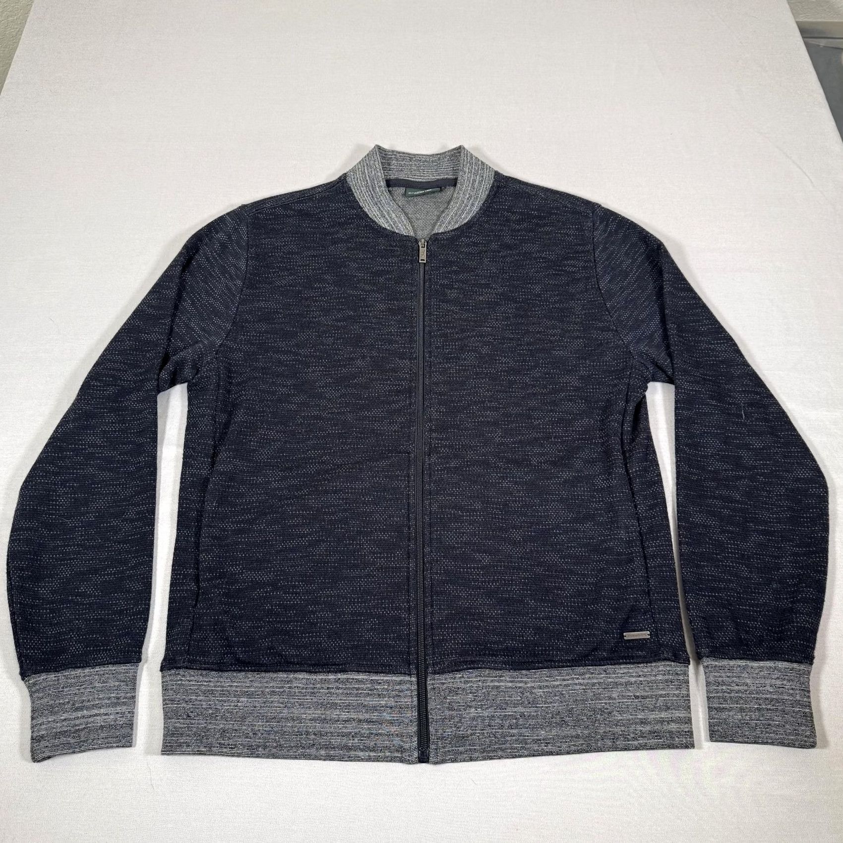 Rodd & Gunn Rodd & Gunn Jacket Mens L Gray Full Zip Knit Bomber Italian Yarn Size US L / EU 52-54 / 3 - 2 Thumbnail