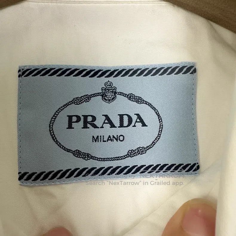 Prada Prada White pocket triangle logo letter logo short sleeves Size US XL / EU 56 / 4 - 5 Thumbnail