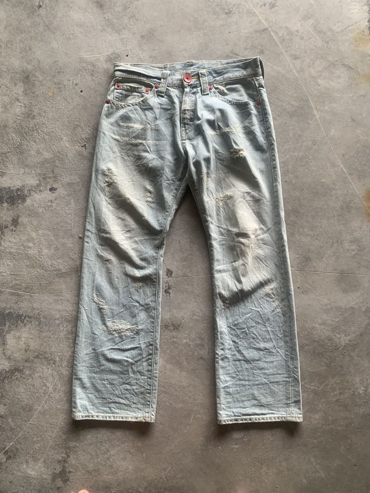 Hysteric Glamour Y2K CO&LU baggy style jeans backhit design Size US 34 / EU 50 - 2 Thumbnail