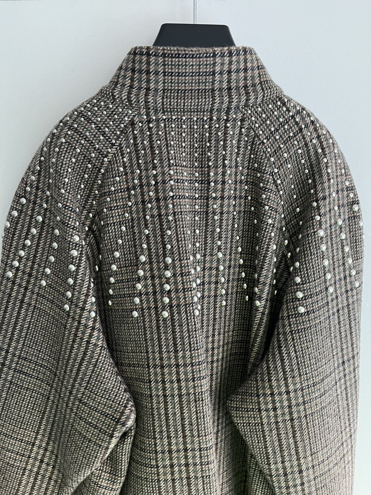 Celine × Hedi Slimane $5k Value Super Runway Celine Hedi Slimane Studded Teddy Size US XL / EU 56 / 4 - 1 Thumbnail