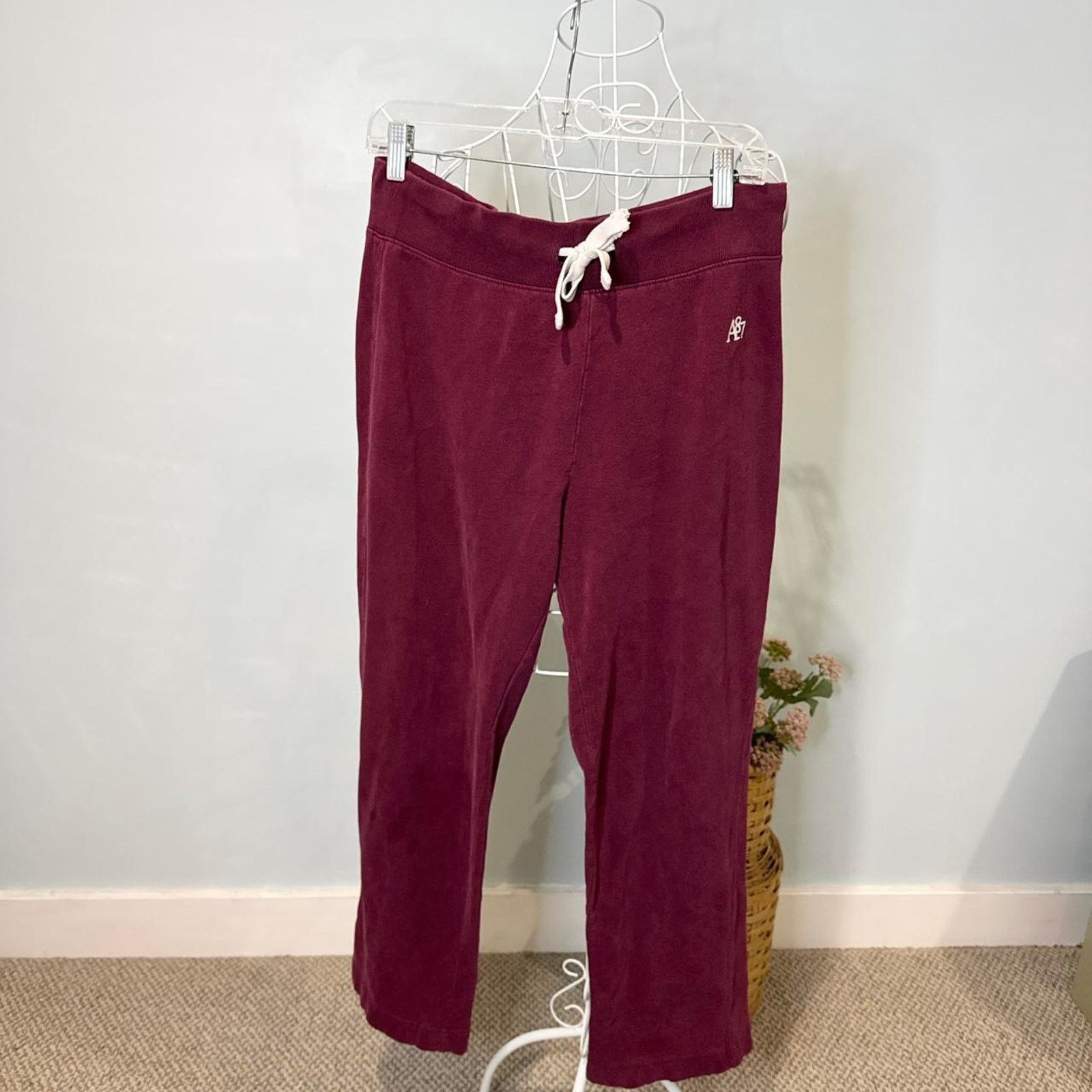 Aeropostale Cute vintage y2k maroon/ burgundy Aeropostale sweatpants Size 31" - 1 Thumbnail
