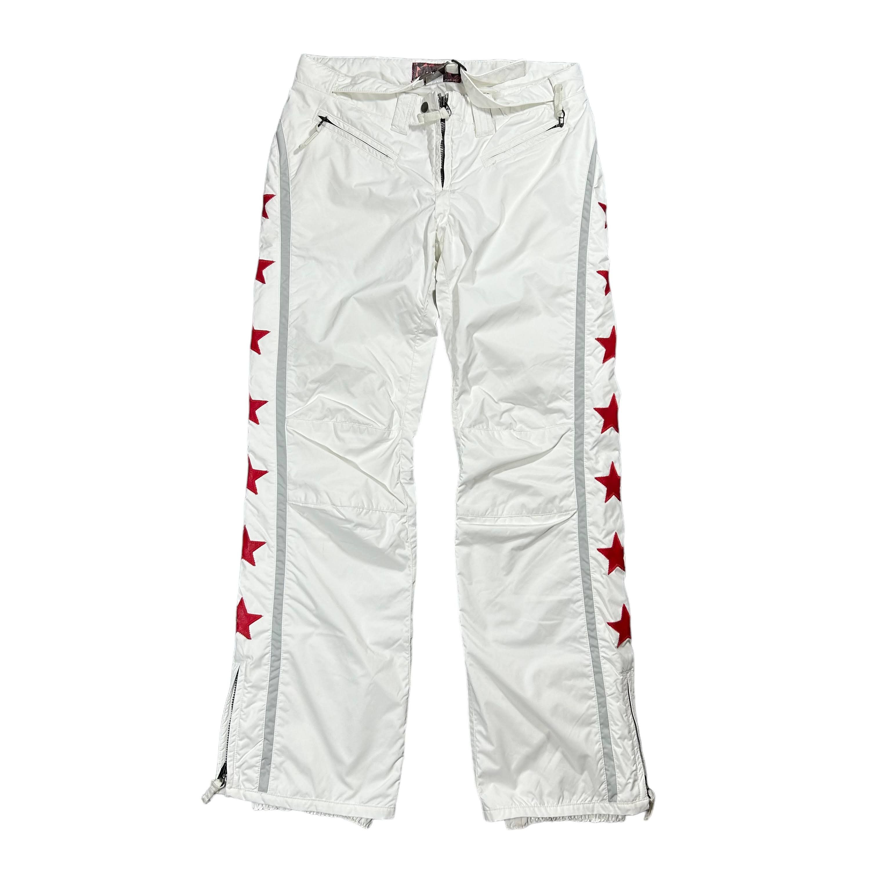 image of Jet Set White Stars Ski Pants Size 3 Jsx W33L32, Women's