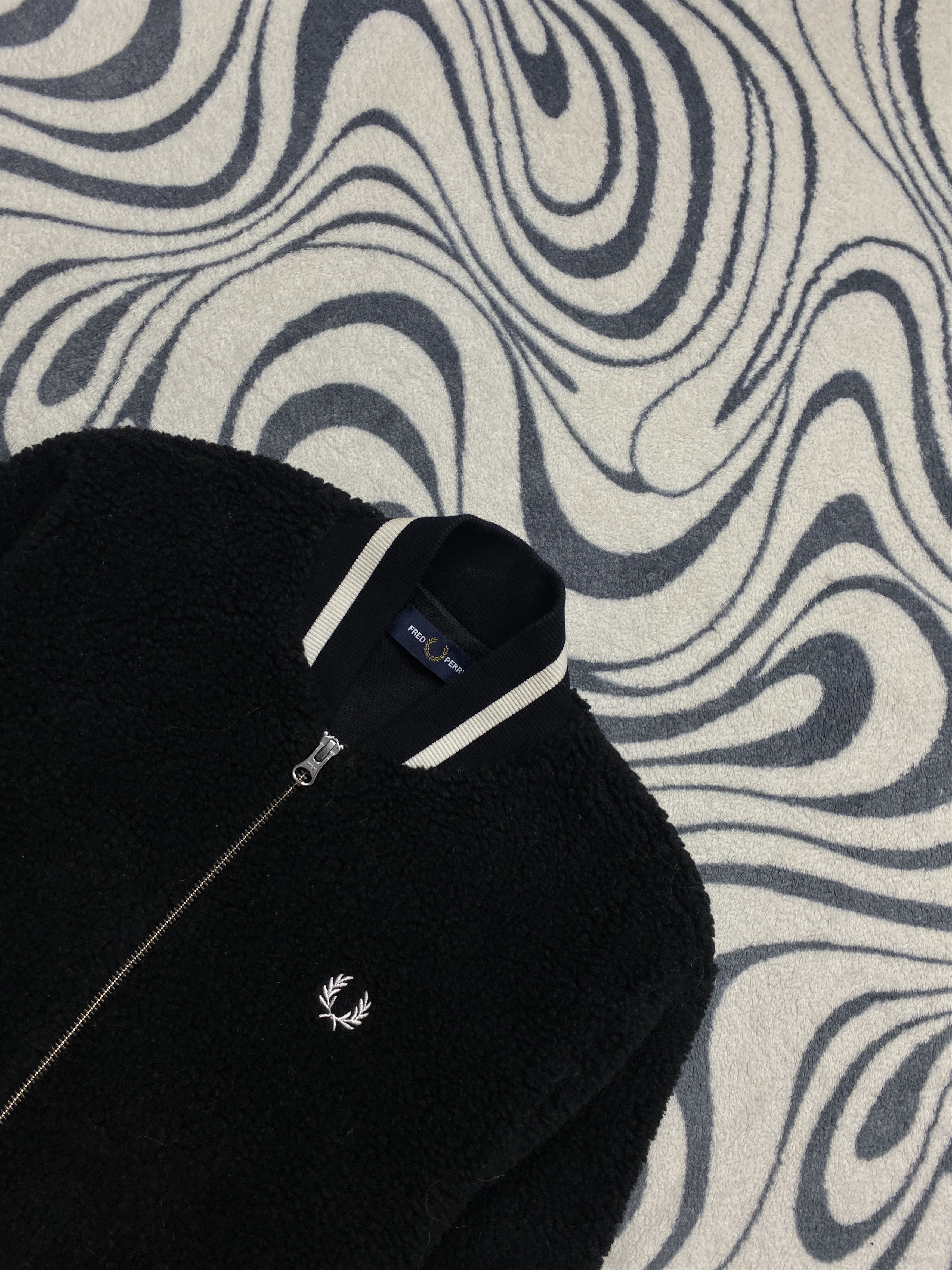 Fred Perry Fred Perry Vintage Womens Teddy Sherpa Fleece Bomber Size XS / US 0-2 / IT 36-38 - 2 Thumbnail