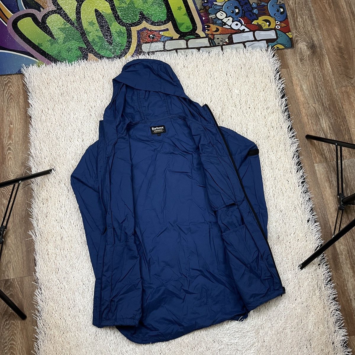 Barbour Barbour International Jacket Full Zip Hooded Windbreker Size US L / EU 52-54 / 3 - 3 Thumbnail