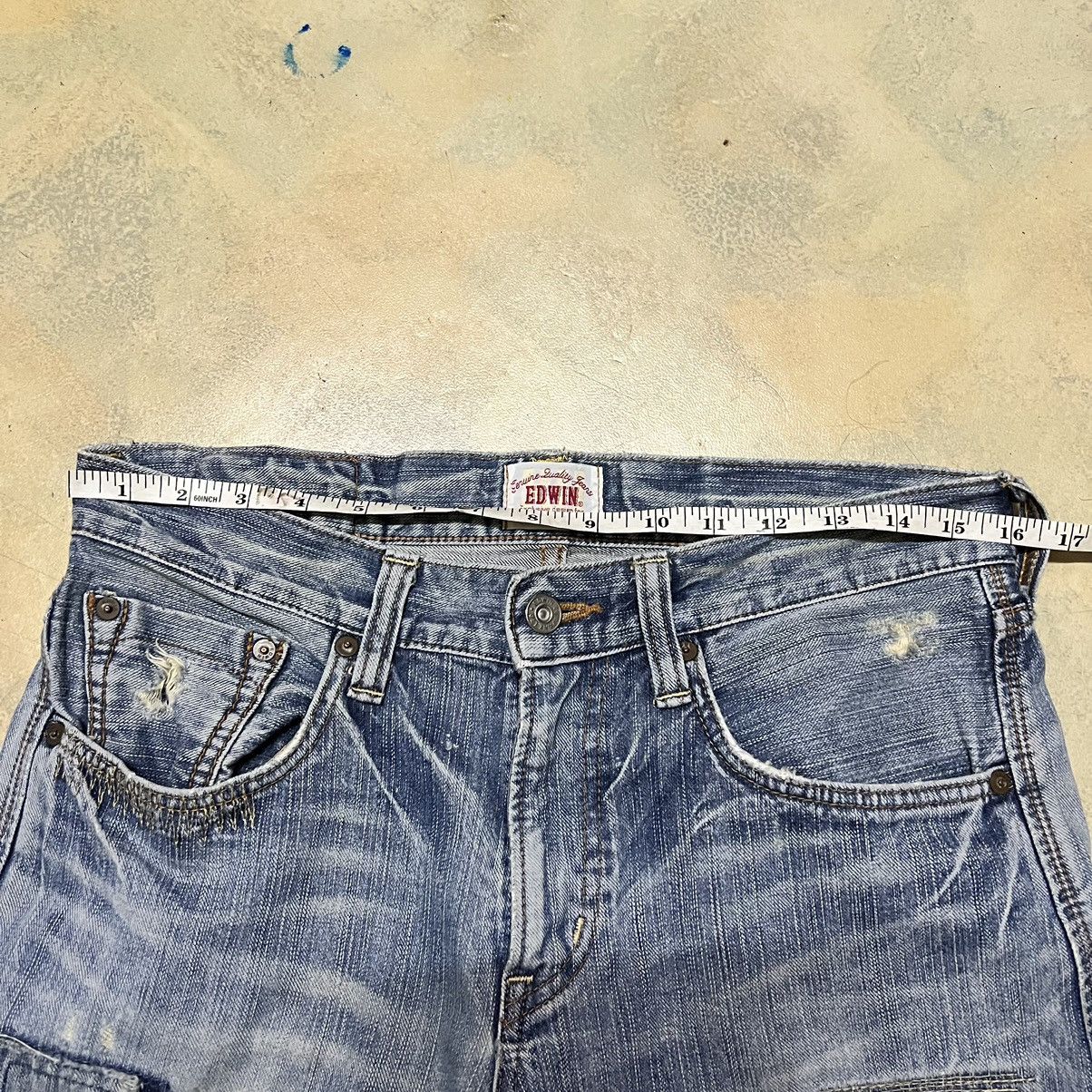 Edwin Edwin Exclusive Vintage Distressed Style Denim Jeans Size US 30 / EU 46 - 10 Thumbnail