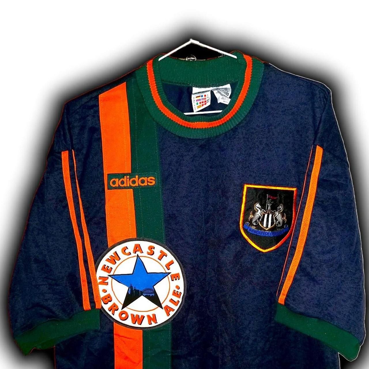 Adidas Fc Newcastle United 1997 1998 Away shirt jersey Size US XL / EU 56 / 4 - 1 Thumbnail