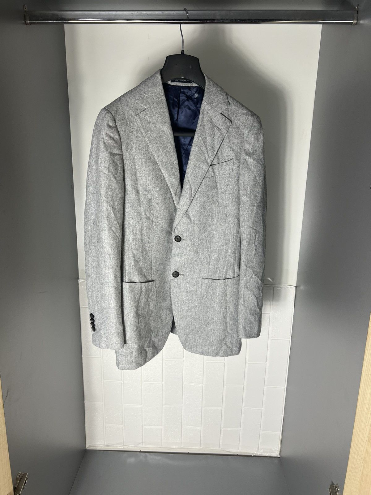 Suitsupply × Vintage VERY RARE SUITSUPPLY WOOL SUIT BLAZIR JACKET DESIGNER LUXURY Size 42S - 3 Thumbnail