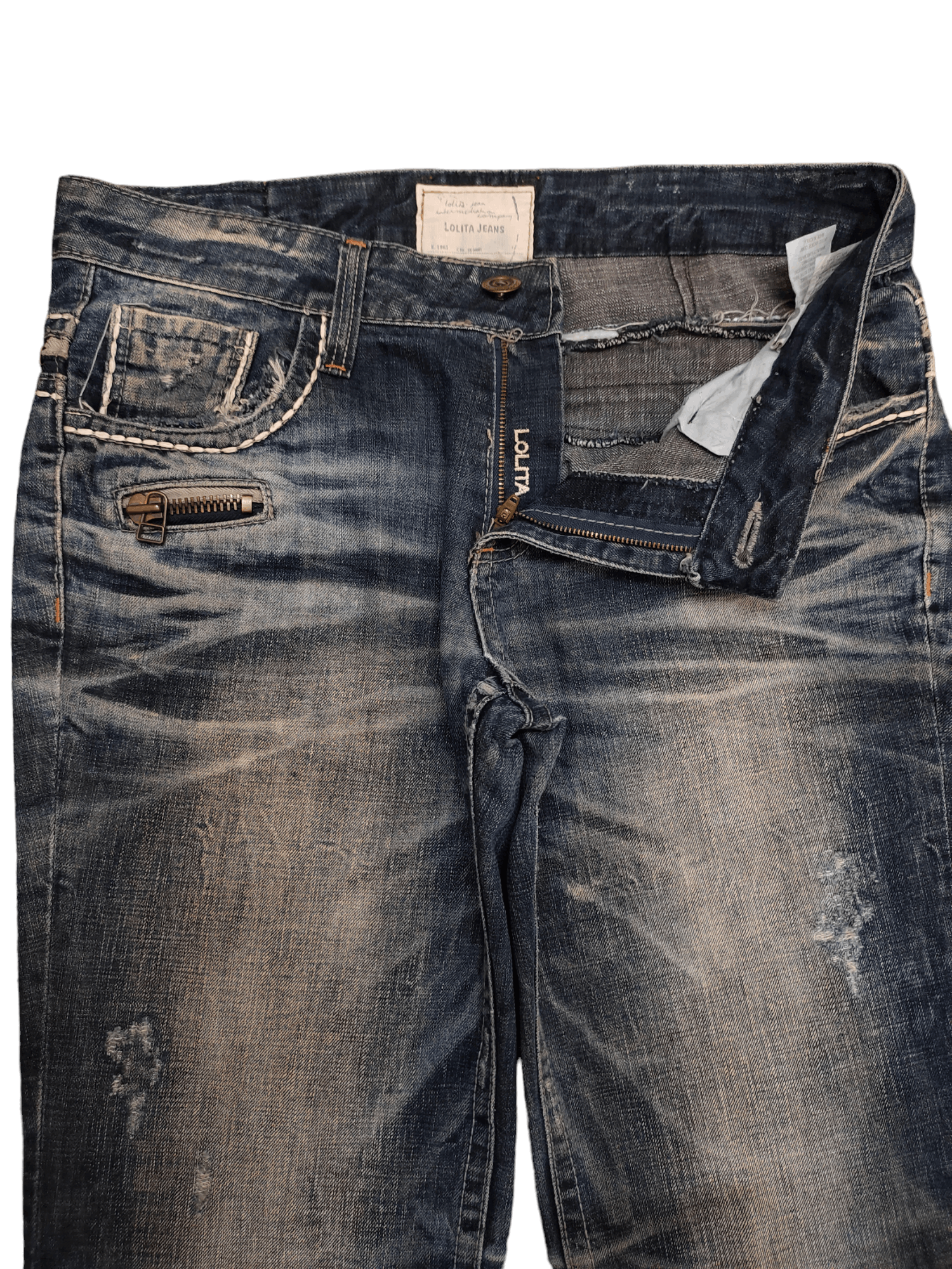 Kapital Vintage Y2k Lolita Distress Faded Jeans True Religion Styles Size US 32 / EU 48 - 17 Thumbnail