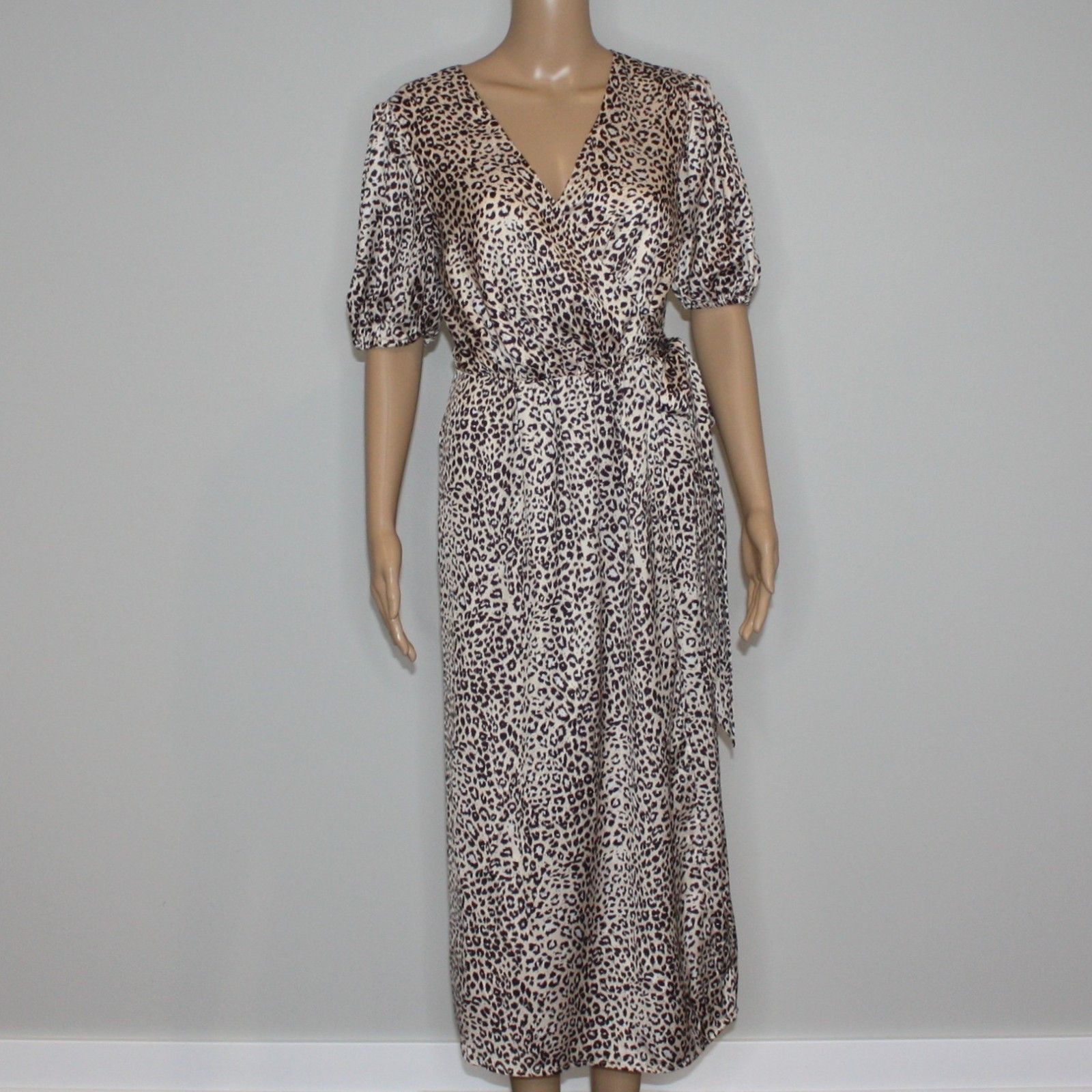 Other Chi Chi London Leopard Animal Print Wrap Maxi Dress Size M / US 6-8 / IT 42-44 - 6 Thumbnail