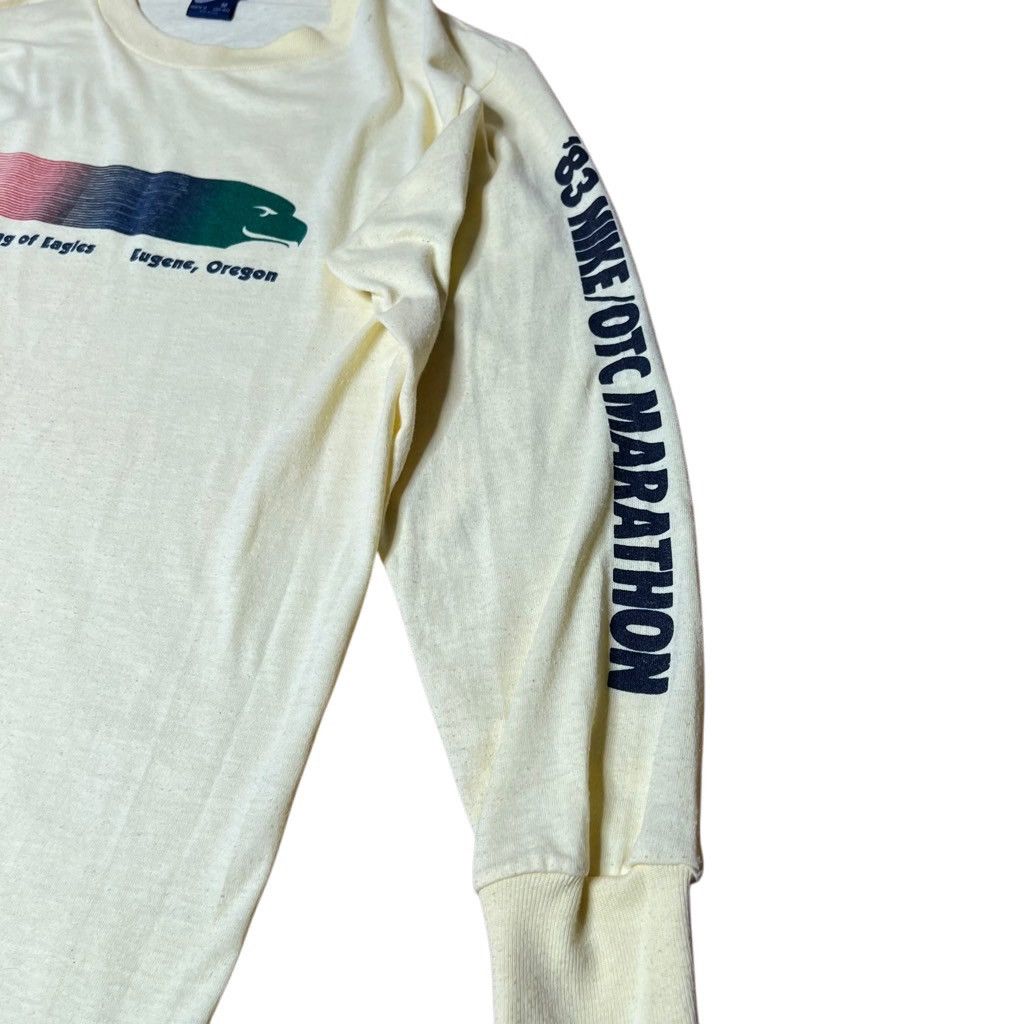 Nike × Vintage American Vintage VTG Nike Tag Marathon T Shirt 80s Medium Size US M / EU 48-50 / 2 - 3 Thumbnail