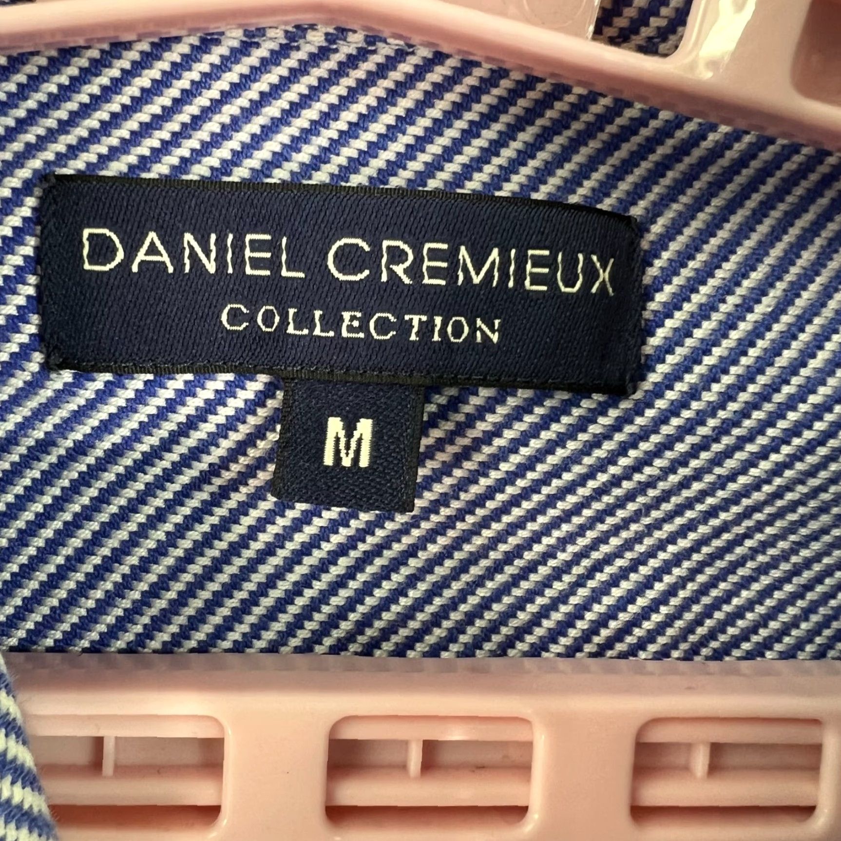 Cremieux VINTAGE Daniel Cremieux Hounds Tooth Heavy Weight Cotton Button-Down Shirt M Blue Adult Shirt Size US M / EU 48-50 / 2 - 5 Thumbnail