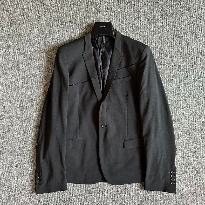 Dior Dior Small sword collar, knife-cut hole, wool suit, jacket Size US M / EU 48-50 / 2 - 1 Thumbnail