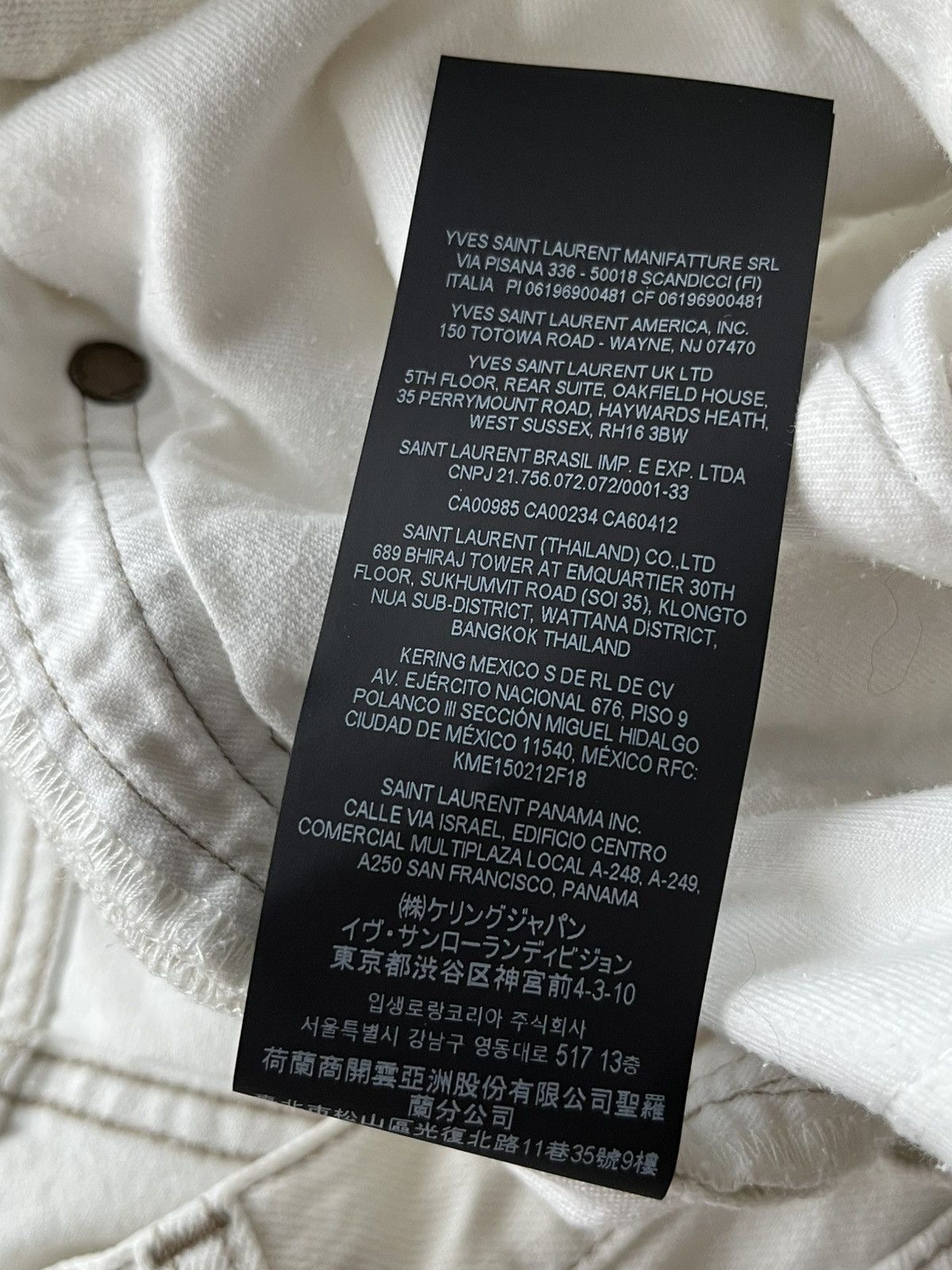 Hedi Slimane × Saint Laurent Paris × Yves Saint Laurent Super Runway Saint Laurent D31 Denim Jeans Brand New Size US 33 - 12 Thumbnail