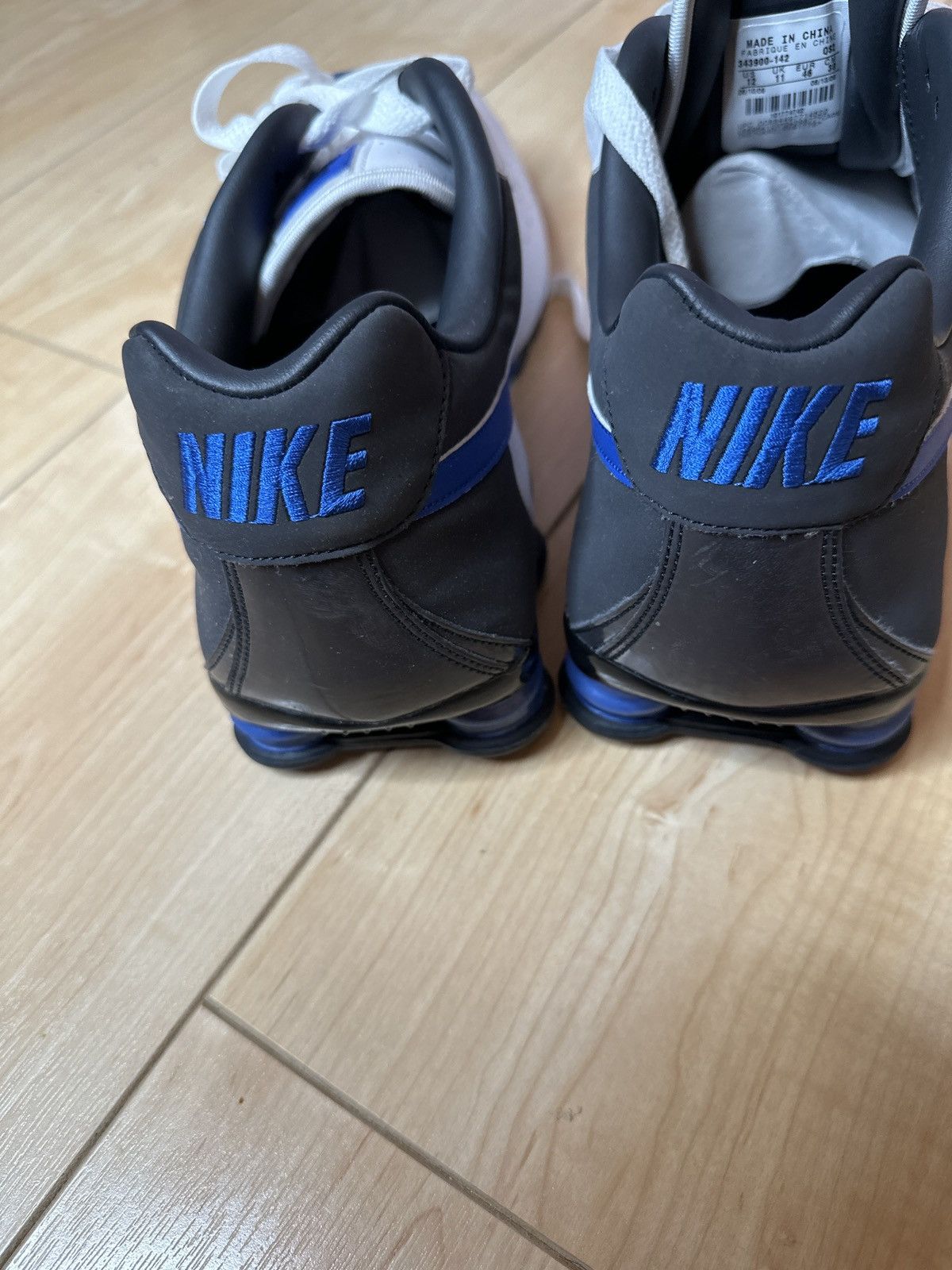 Nike shox NZ size 12 white royal blue 2009 343900-142