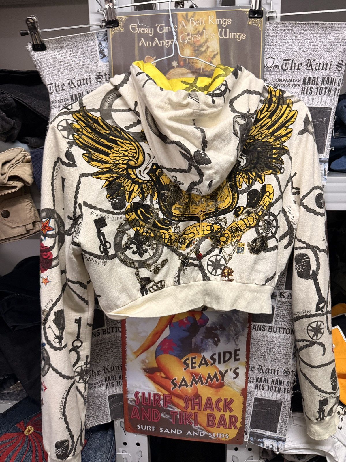 Ed Hardy ED hardy style. Spicy girl crop top hoodie Size M / US 6-8 / IT 42-44 - 2 Thumbnail