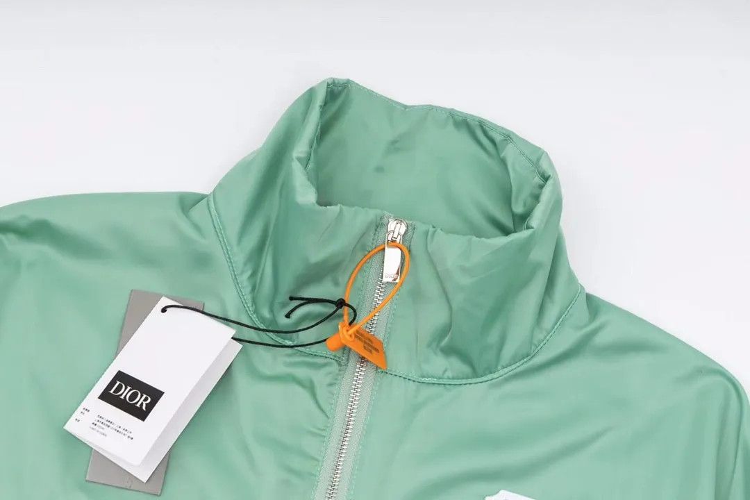 Dior o1w1db10924 Technical Satin Jacket in Mint Green Size US L / EU 52-54 / 3 - 3 Thumbnail