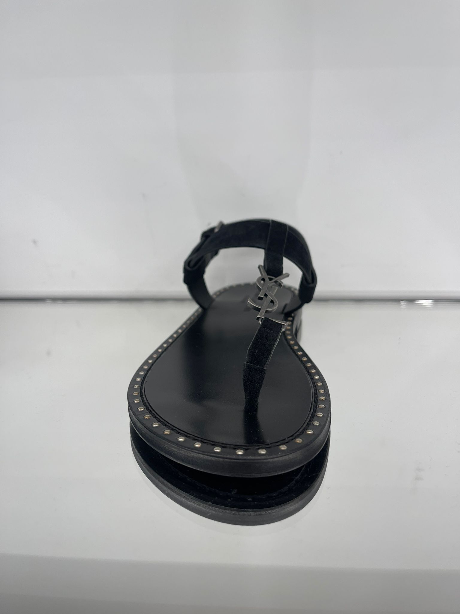 Saint Laurent Paris CASSANDRE SANDALS IN SUEDE Size US 6.5 / EU 39-40 - 1 Thumbnail