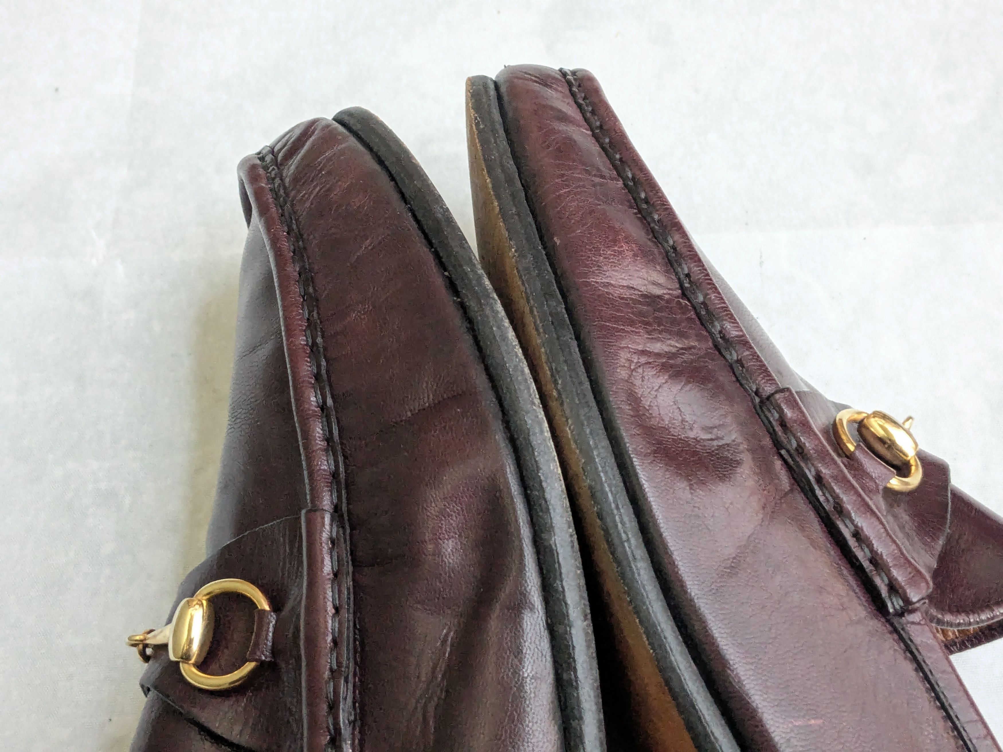 Gucci Gucci Horsebit Loafers Burgundy 13.5 Leather Red Size US 13 / EU 46 - 7 Thumbnail