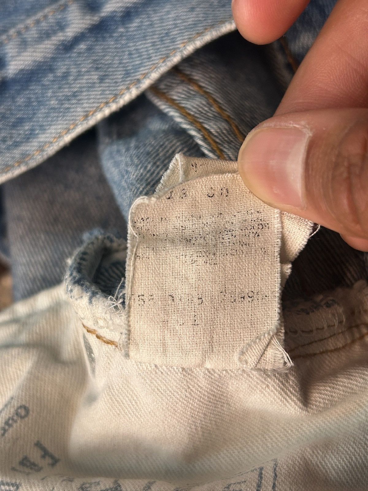 Levi's Vintage Clothing Levi’s Vintage Big E Shorts 90s LVC Denim Shorts Size US 30 / EU 46 - 7 Thumbnail