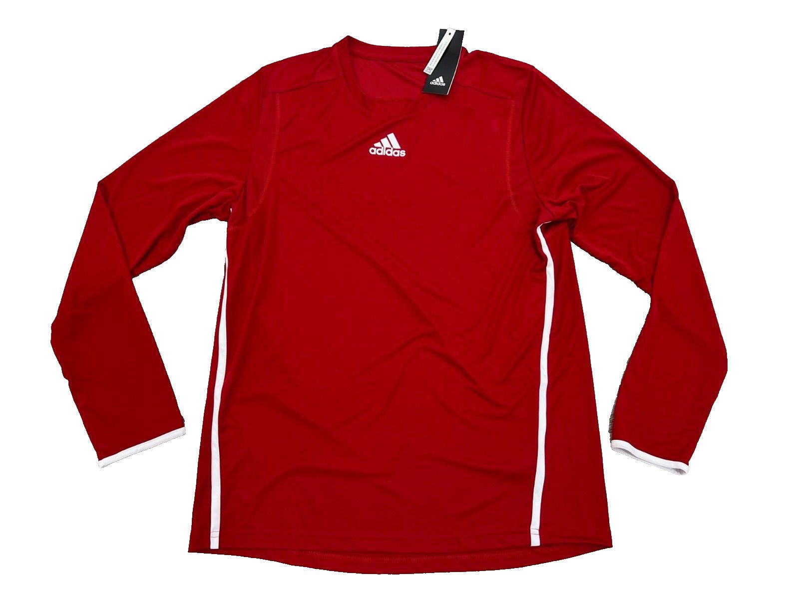 Adidas Adidas HT7341 Jersey Long Sleeve Tee Red ( M ) Size US M / EU 48-50 / 2 - 2 Thumbnail