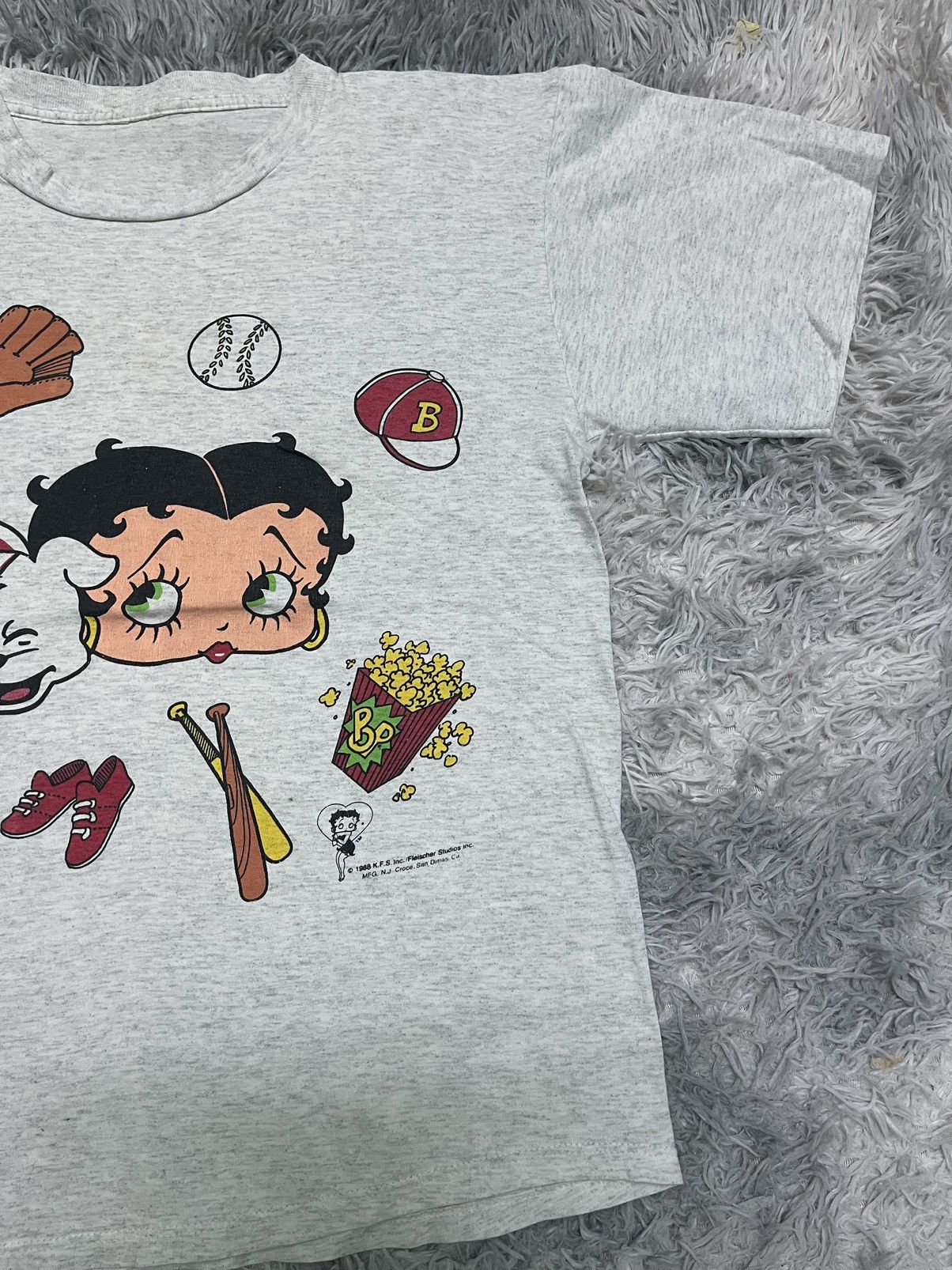 Vintage 80s BETTY BOOP BASEBALL TEES Size US S / EU 44-46 / 1 - 5 Thumbnail