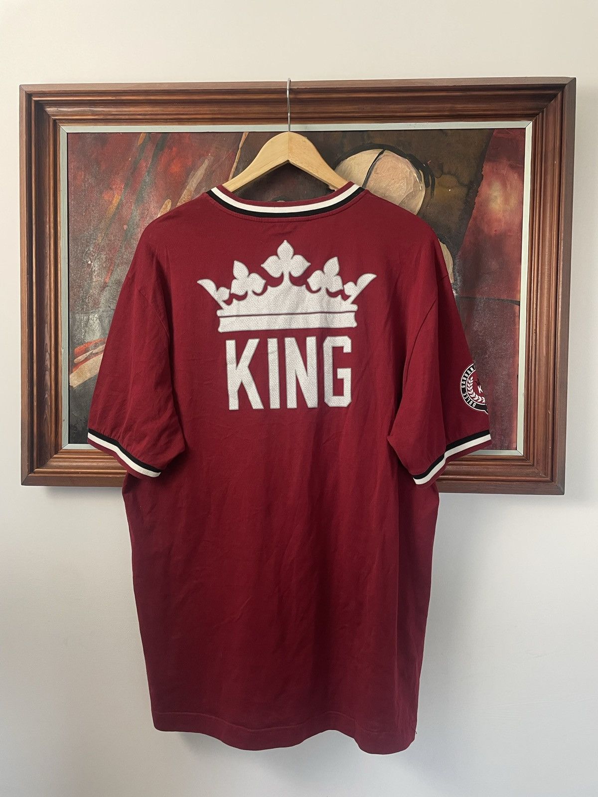 Dolce & Gabbana Dolce & Gabbana DG King Printed Back Logo Tee Designer Size US M / EU 48-50 / 2 - 2 Thumbnail
