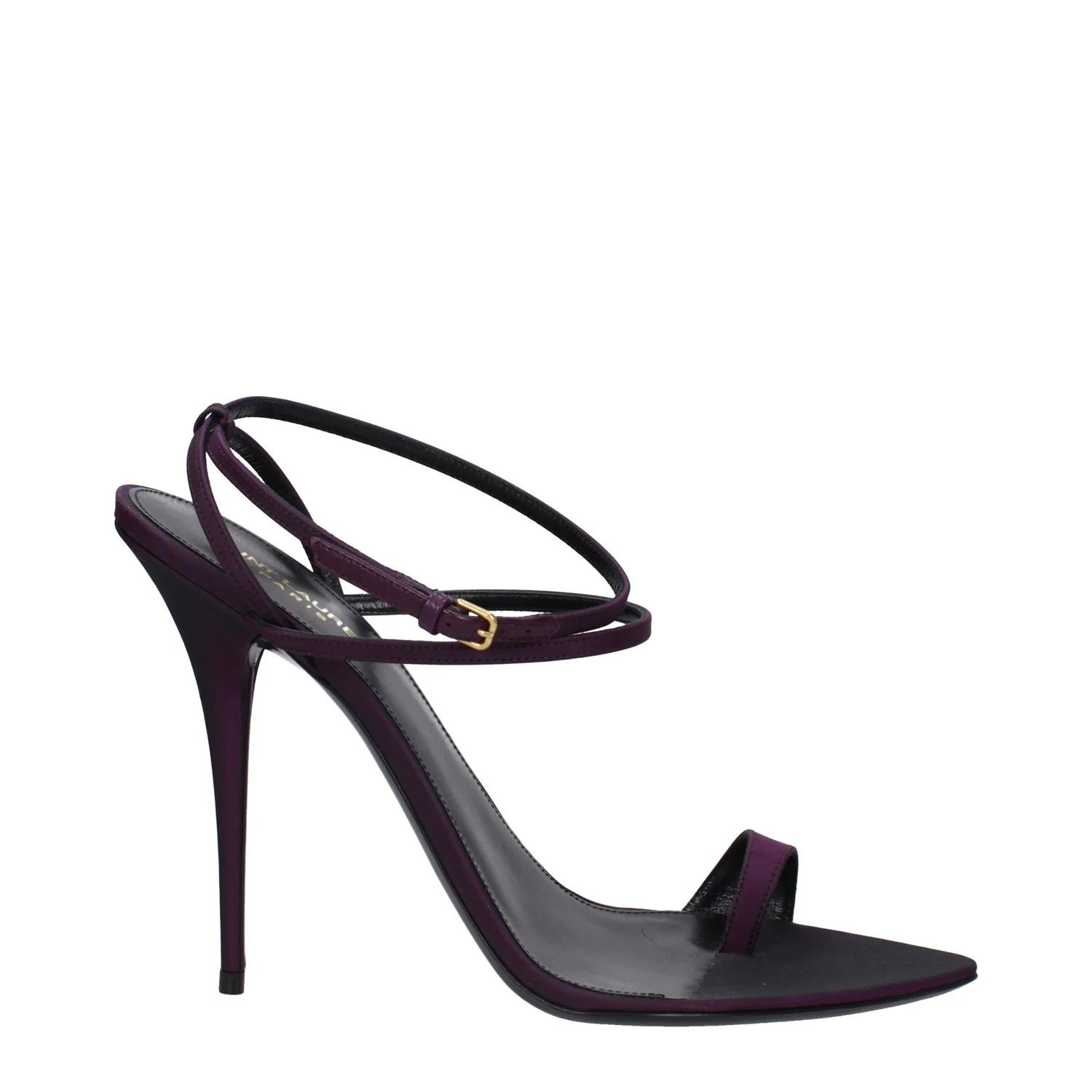 Saint Laurent Paris ob1o1e1224 Satin Pumps in Violet/Plum Size US 11 / IT 41 - 1 Thumbnail