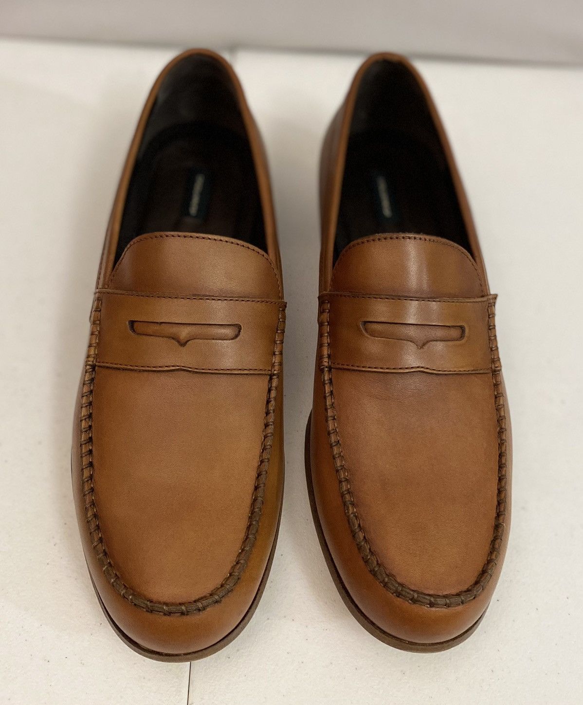 Dsquared2 Dsquared2 🇮🇹 Brown Leather Handmade Penny Loafer 12 NEW Size US 12 / EU 45 - 6 Thumbnail