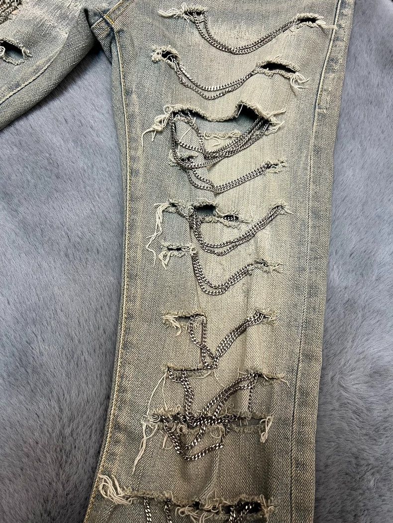 Yves Saint Laurent Saint Laruent13 Autumn and Winter Show Style Light Blue Was Size US 28 / EU 44 - 5 Thumbnail