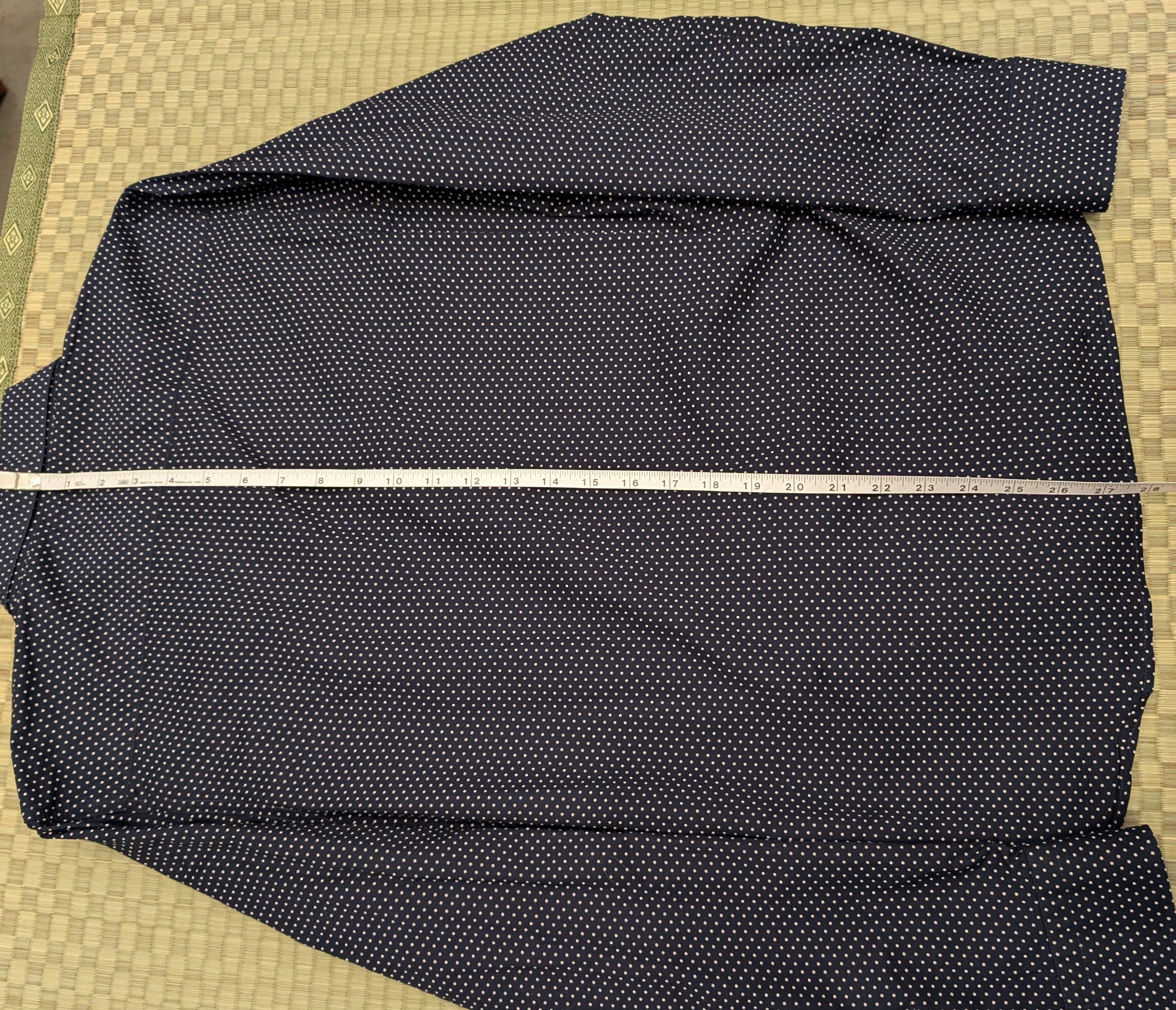 agnes b. Agnes B. Cotton Saori Polka Dot Button Down Shirt Size US L / EU 52-54 / 3 - 6 Thumbnail