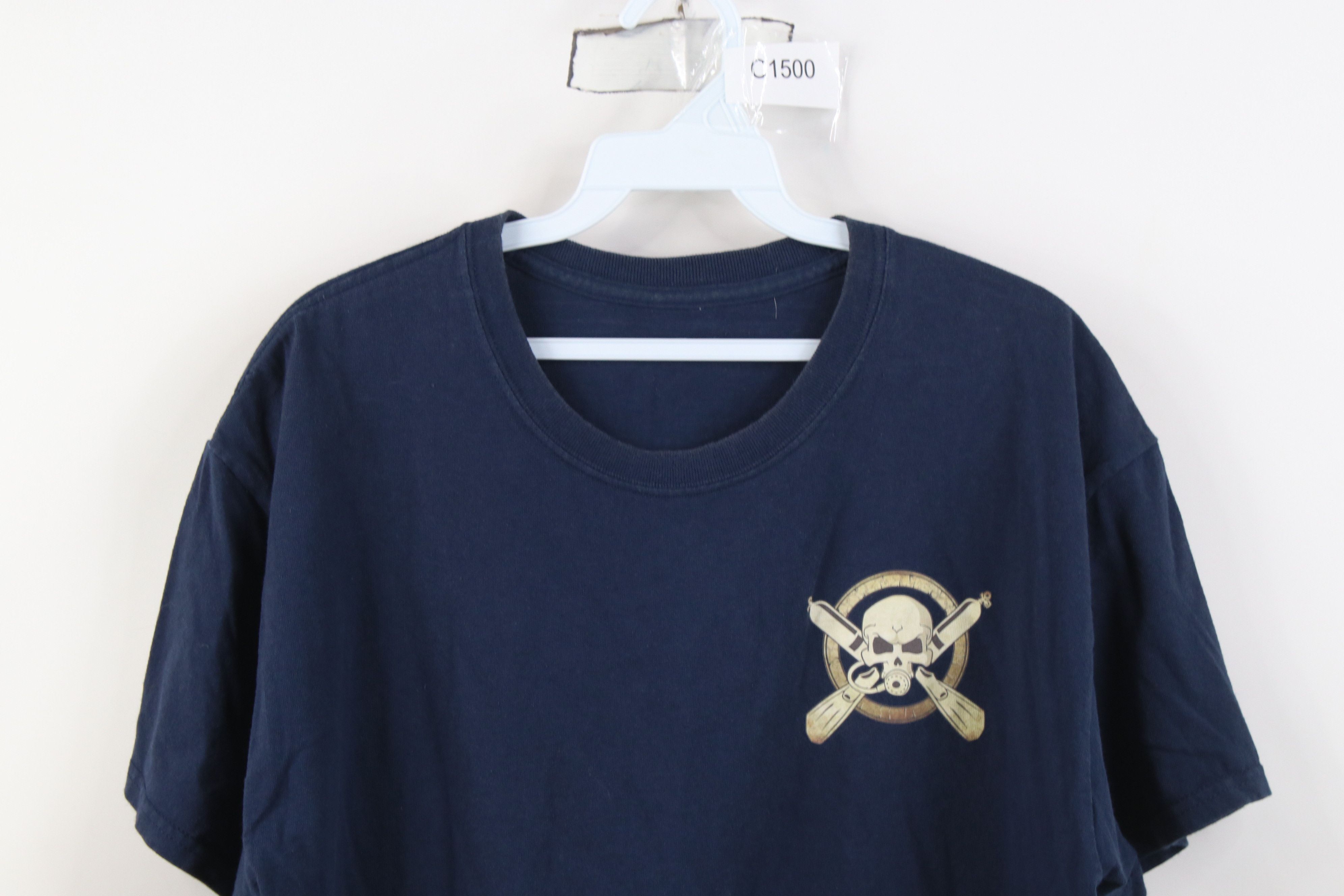 Vintage Vintage 90s Y2K Streetwear Skull Scuba Diving T-Shirt Size US L / EU 52-54 / 3 - 2 Thumbnail