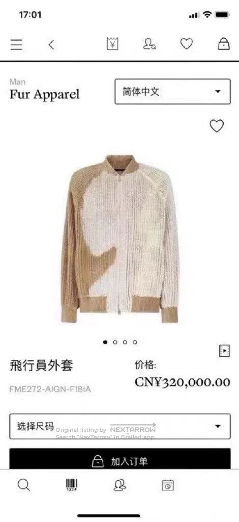 Fendi Fendi Men's Fur Jacket Size US S / EU 44-46 / 1 - 2 Thumbnail