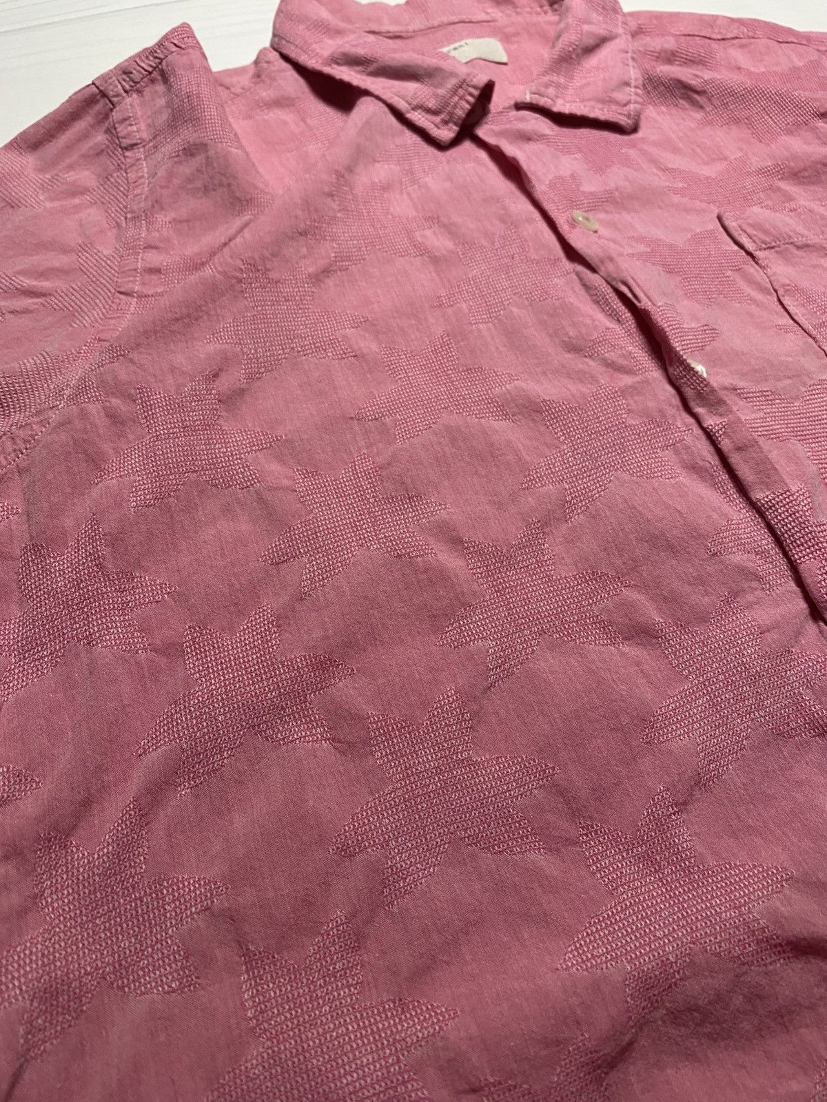 Universal Works × Vintage Universal Works pink stars Hawaii Button Up y2k camp shirt Size US S / EU 44-46 / 1 - 7 Thumbnail